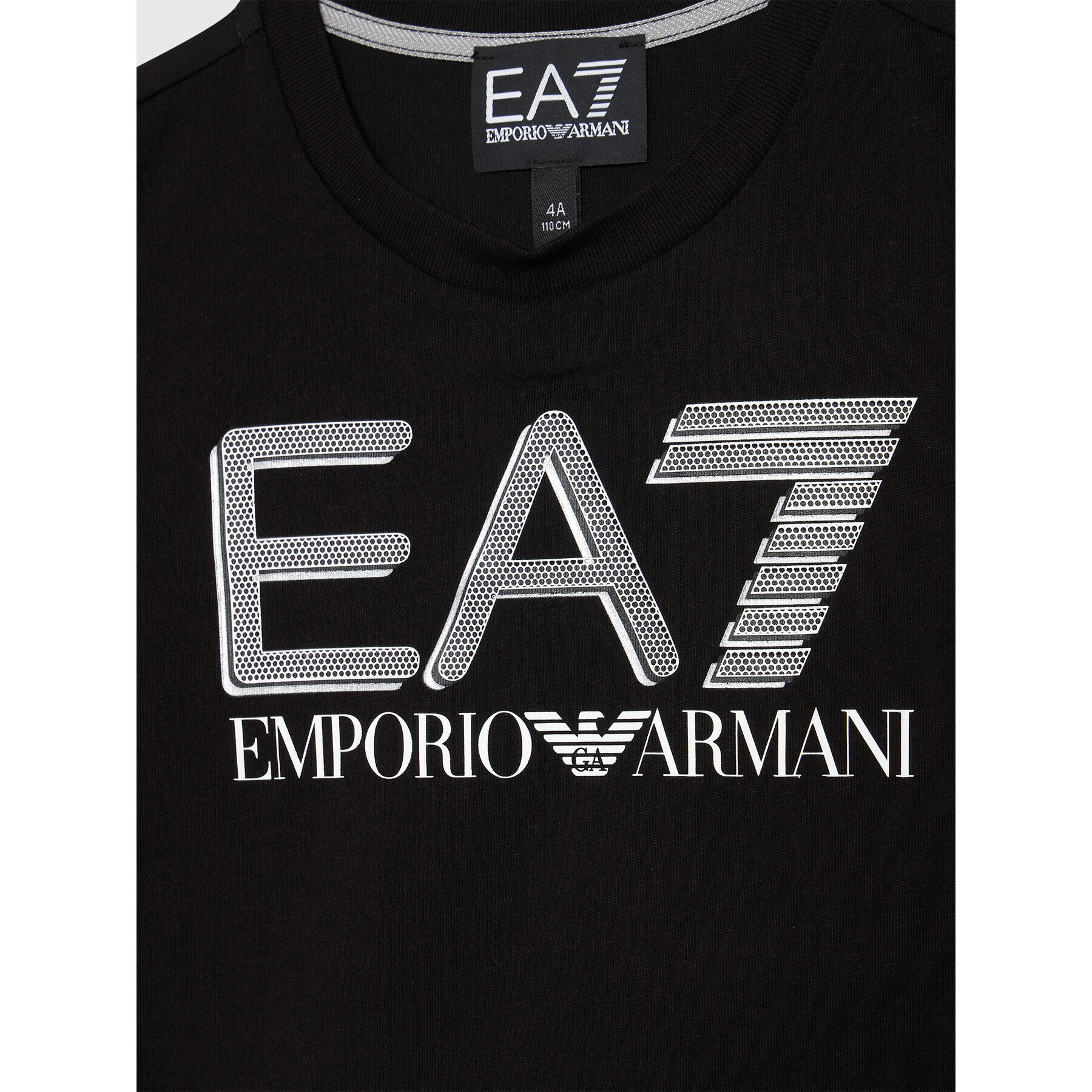 EA7 Emporio Armani Тишърт 3LBT53 BJ02Z 1200 Черен Regular Fit - Pepit.bg