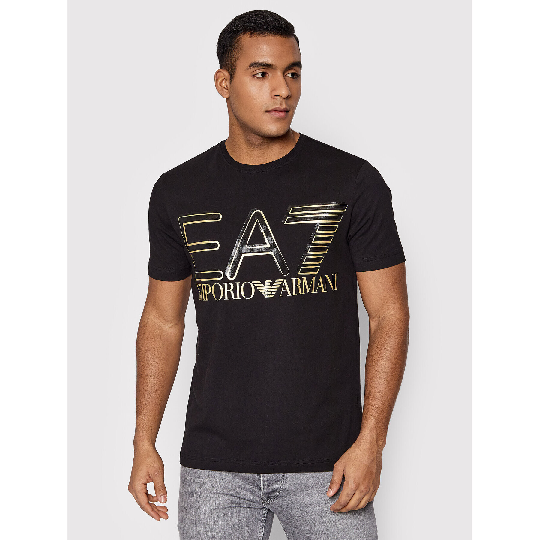 EA7 Emporio Armani Тишърт 3LPT20 PJFFZ 0208 Черен Regular Fit - Pepit.bg