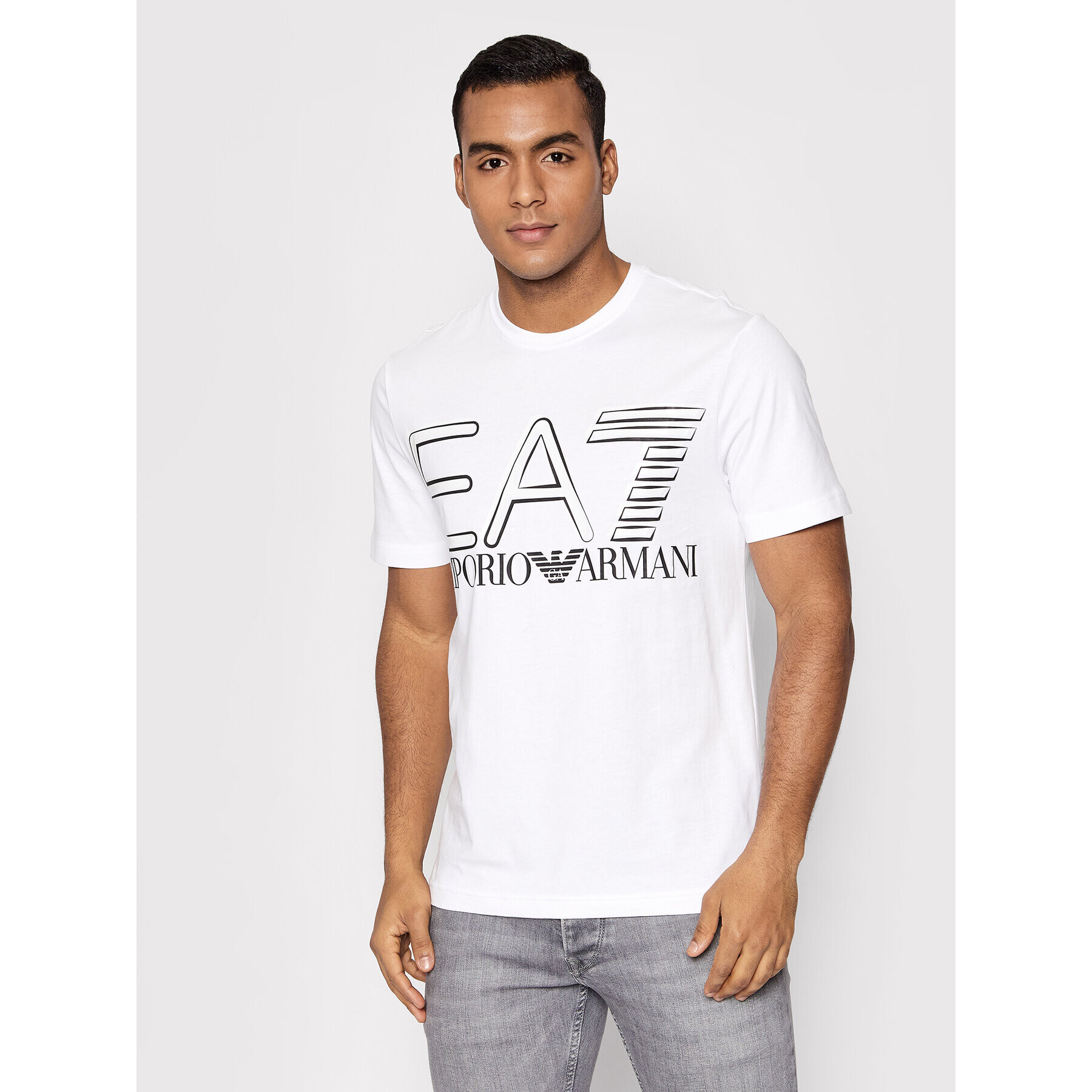 EA7 Emporio Armani Тишърт 3LPT20 PJFFZ 1100 Бял Regular Fit - Pepit.bg