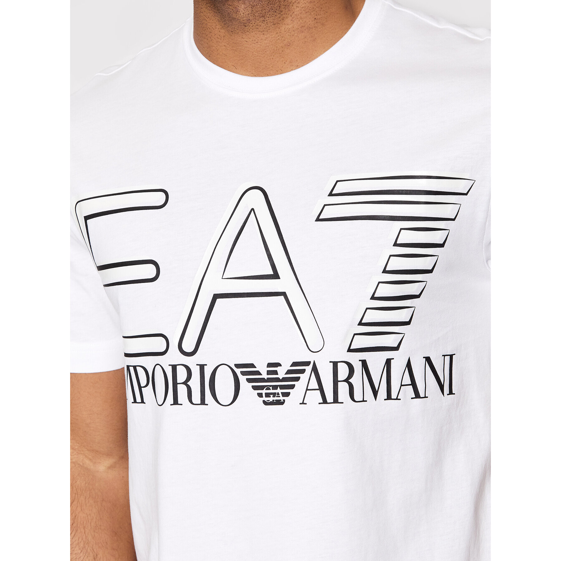 EA7 Emporio Armani Тишърт 3LPT20 PJFFZ 1100 Бял Regular Fit - Pepit.bg