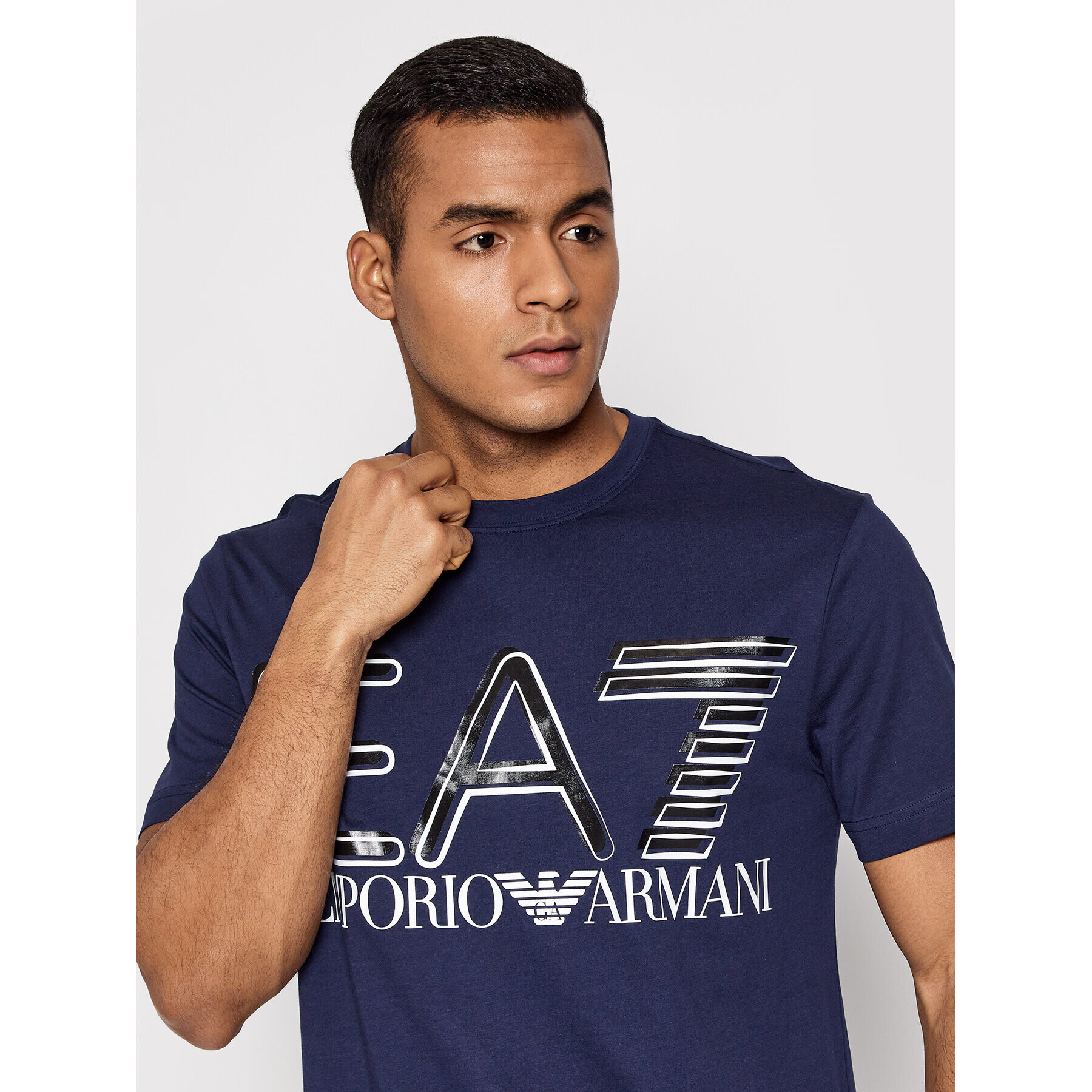 EA7 Emporio Armani Тишърт 3LPT20 PJFFZ 1554 Тъмносин Regular Fit - Pepit.bg