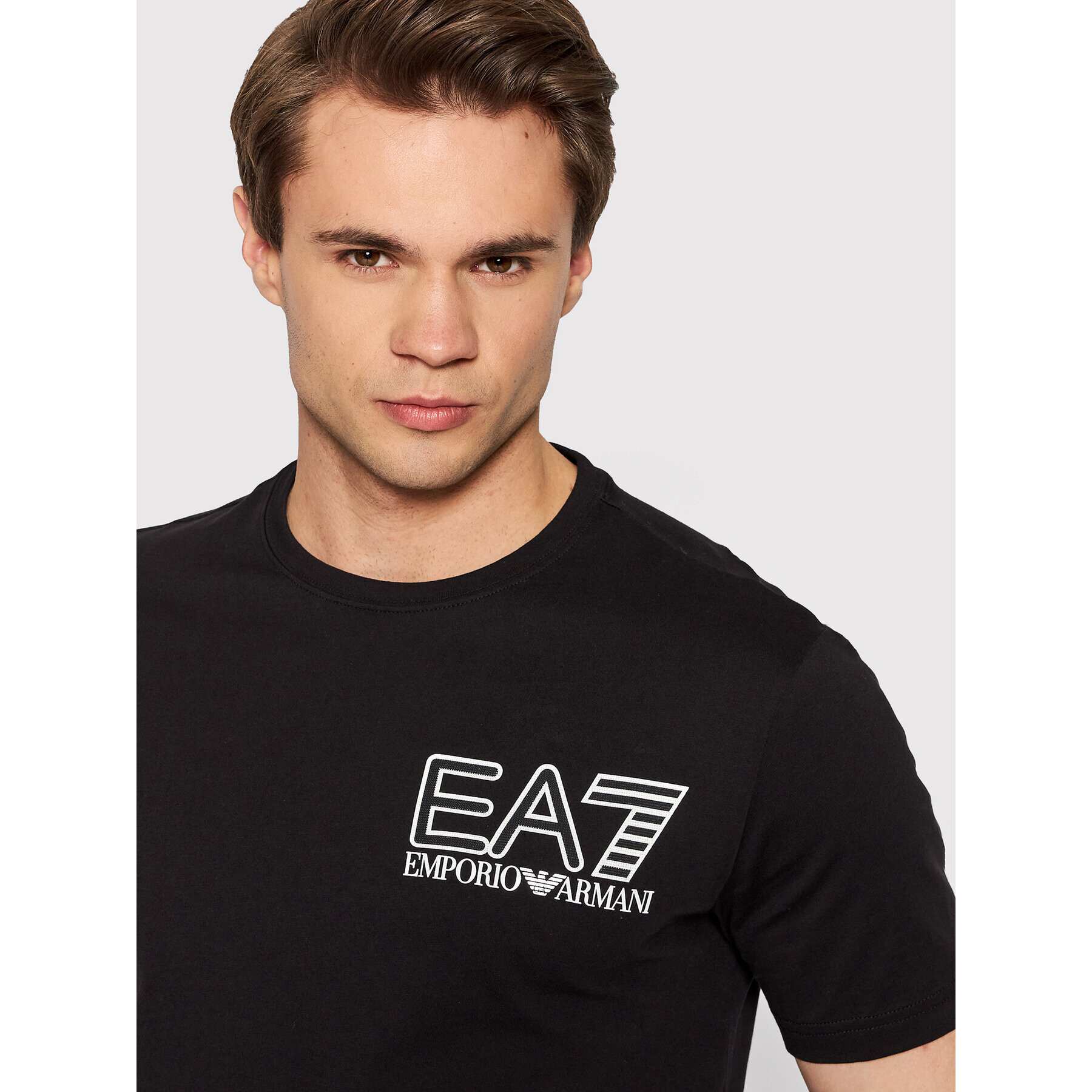 EA7 Emporio Armani Тишърт 3LPT28 PJ02Z 1200 Черен Regular Fit - Pepit.bg