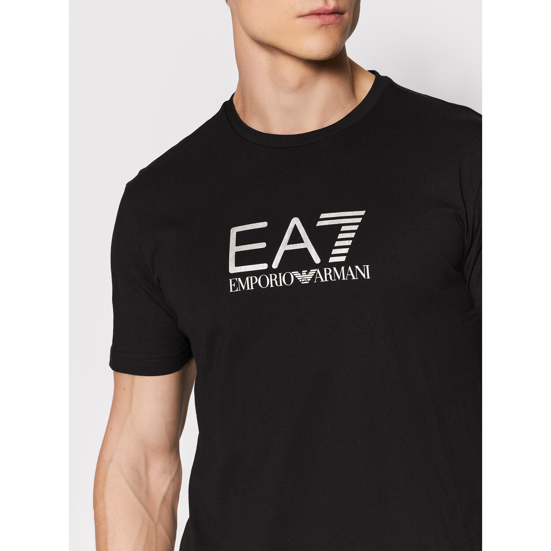 EA7 Emporio Armani Тишърт 3LPT39 PJ02Z 1200 Черен Regular Fit - Pepit.bg