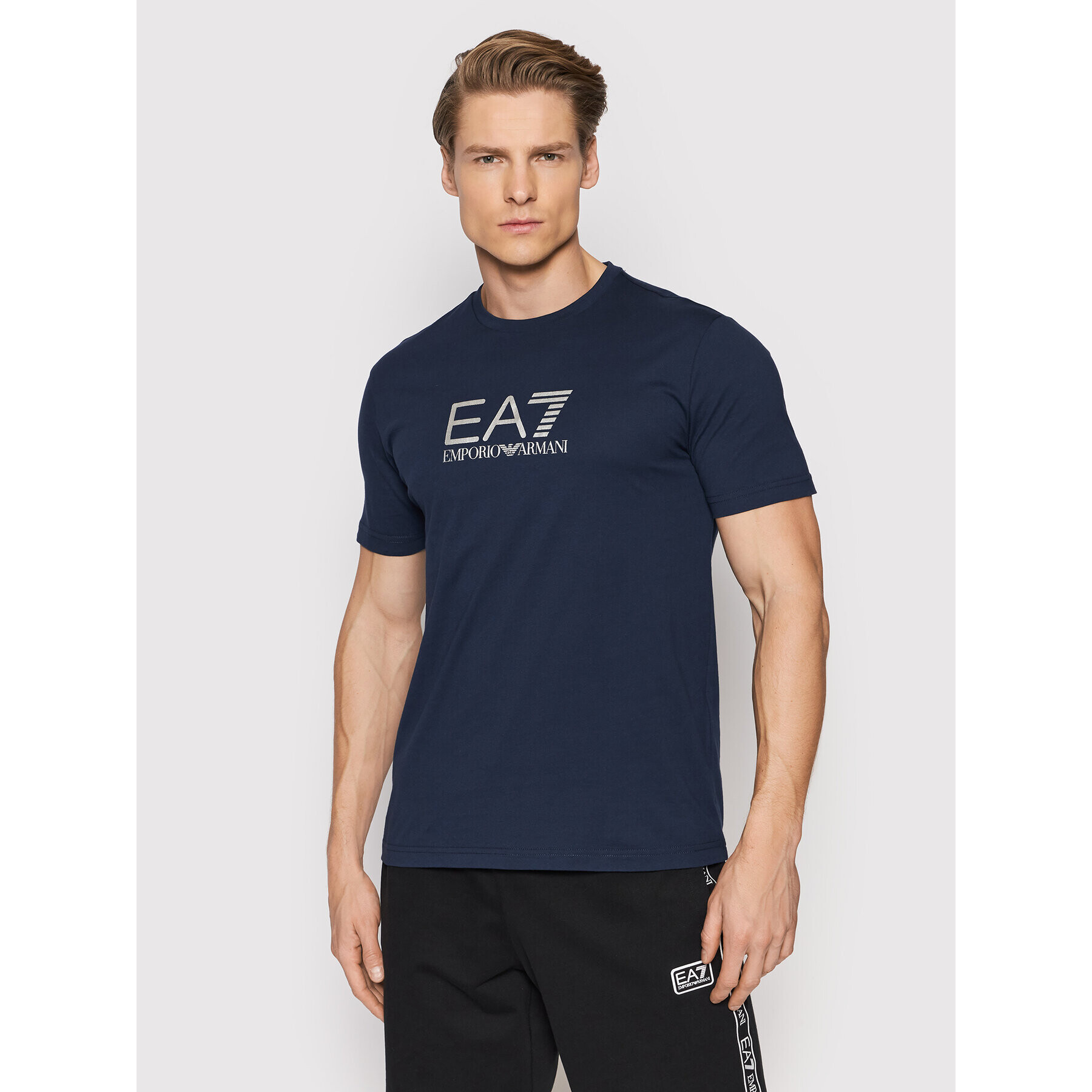 EA7 Emporio Armani Тишърт 3LPT39 PJ02Z 1554 Тъмносин Regular Fit - Pepit.bg