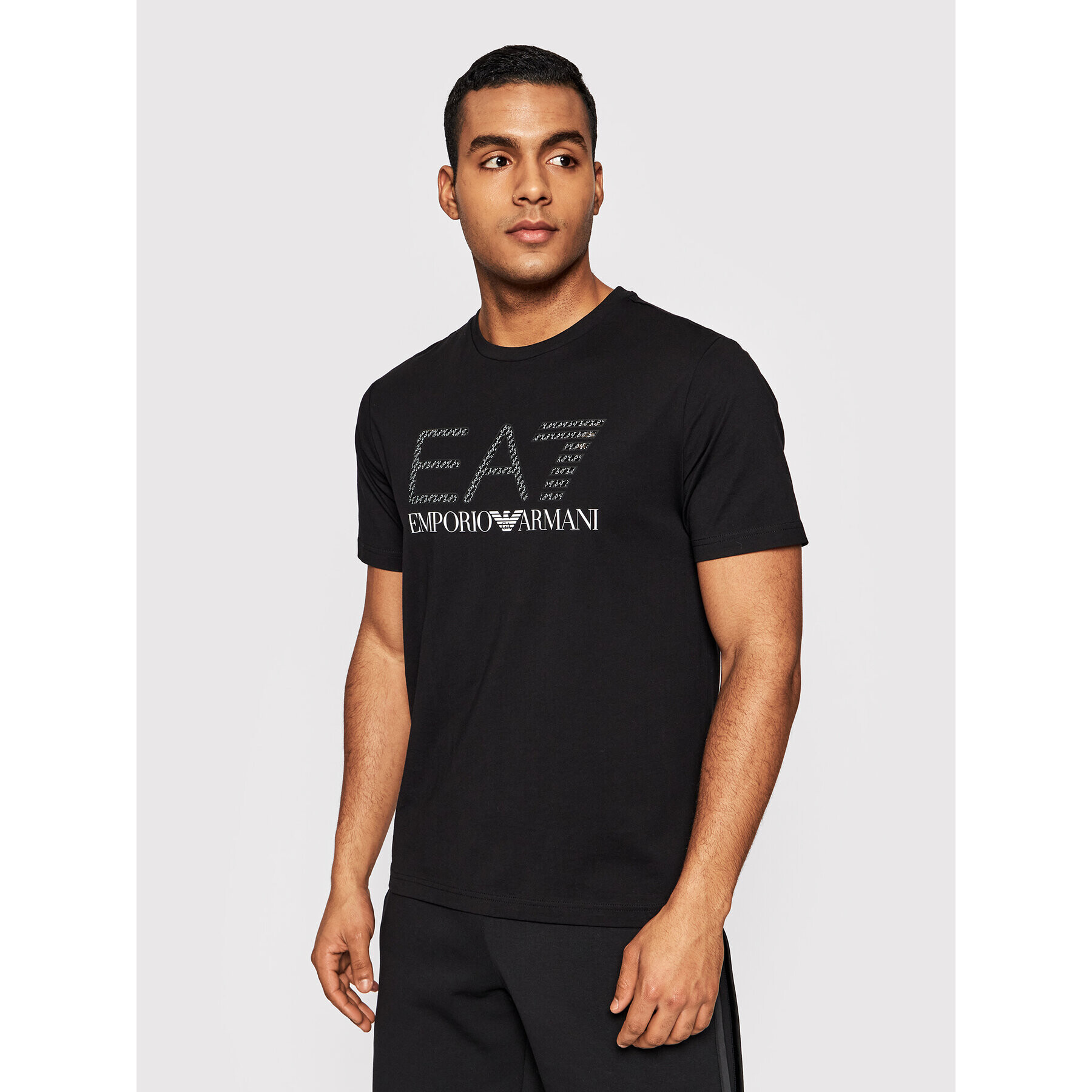 EA7 Emporio Armani Тишърт 3LPT54 PJ02Z 0200 Черен Regular Fit - Pepit.bg