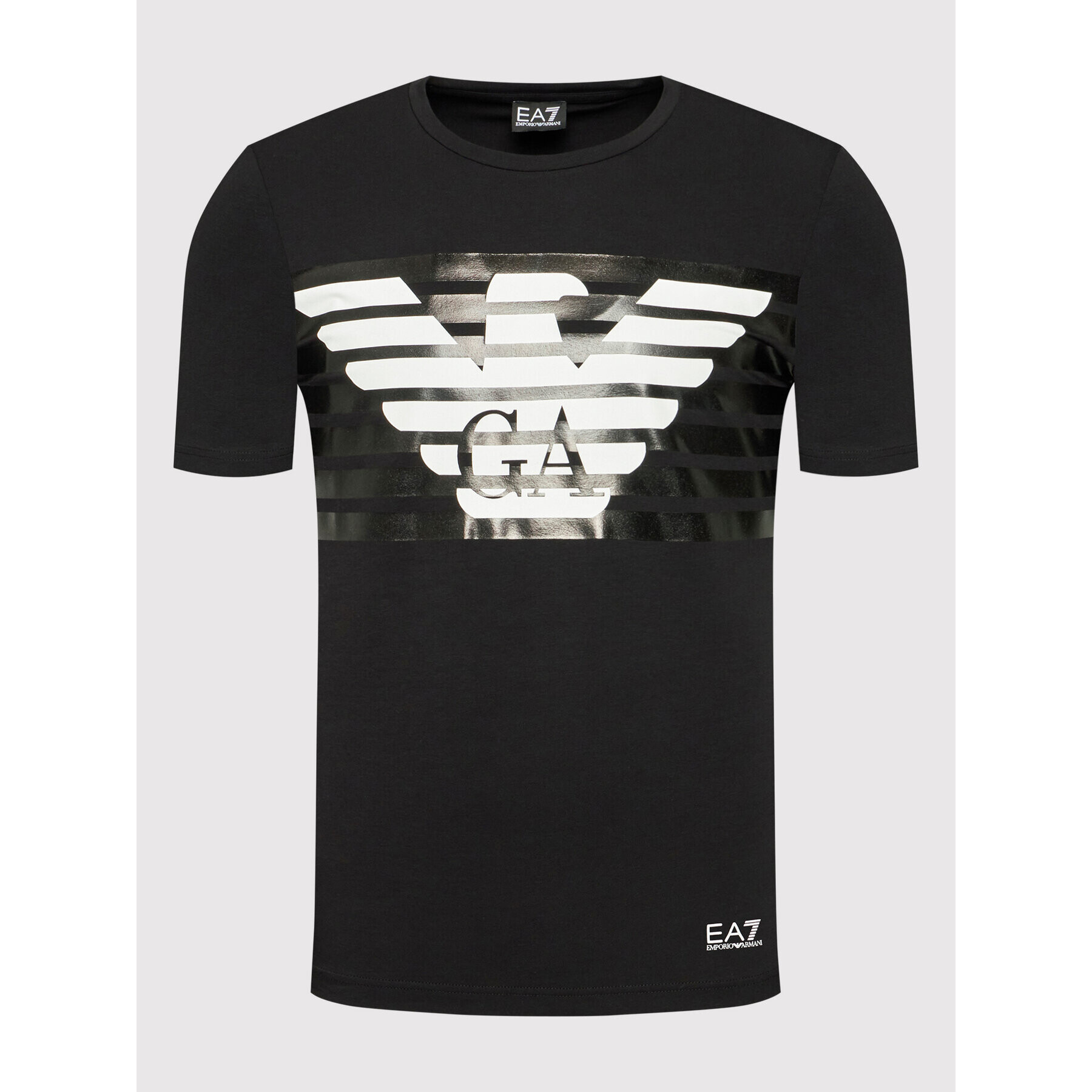 EA7 Emporio Armani Тишърт 3LPT60 PJ3NZ 1200 Черен Regular Fit - Pepit.bg