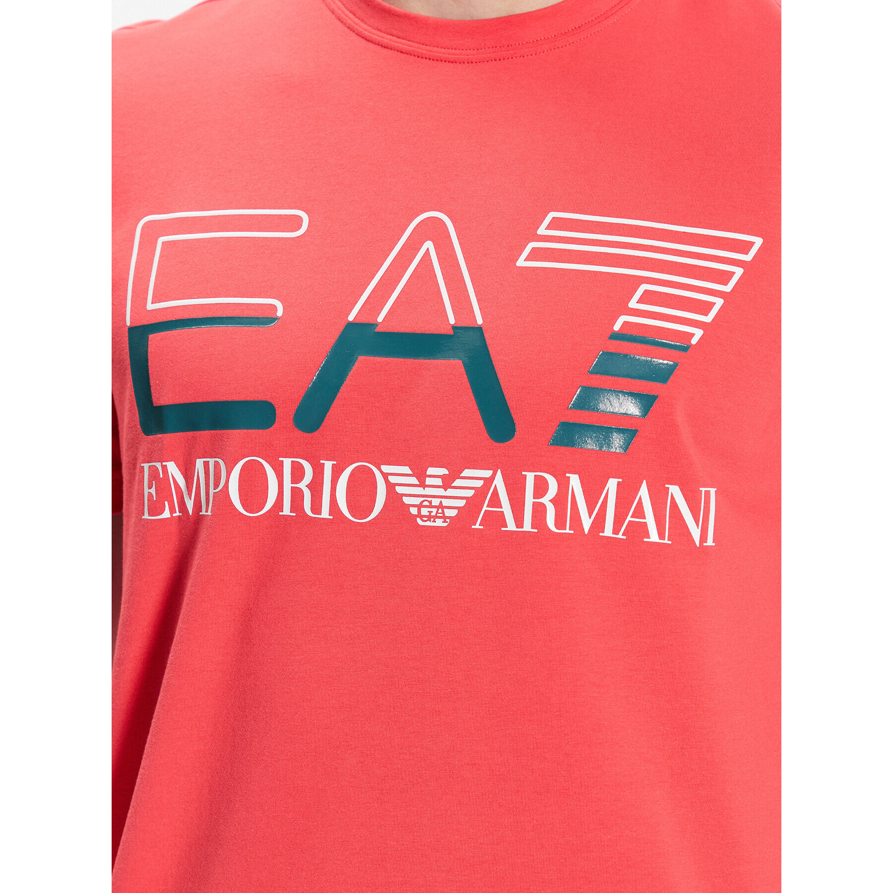 EA7 Emporio Armani Тишърт 3RPT07 PJLBZ 1480 Червен Regular Fit - Pepit.bg