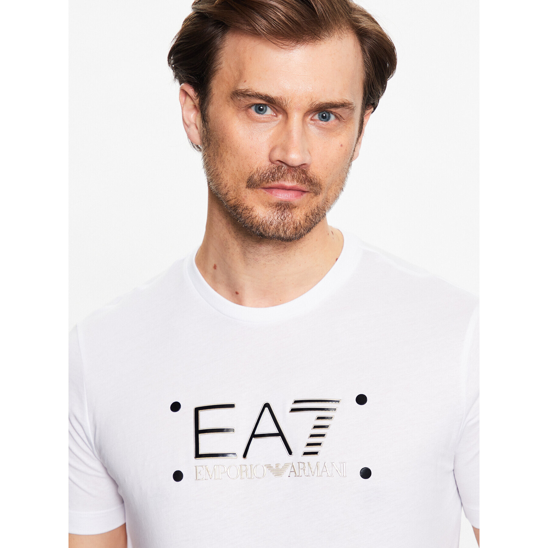 EA7 Emporio Armani Тишърт 3RPT20 PJM9Z 1100 Бял Regular Fit - Pepit.bg