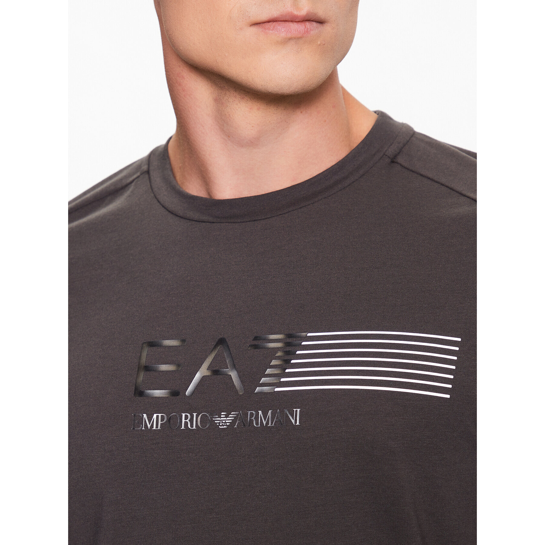 EA7 Emporio Armani Тишърт 3RPT22 PJMAZ 1997 Сив Regular Fit - Pepit.bg