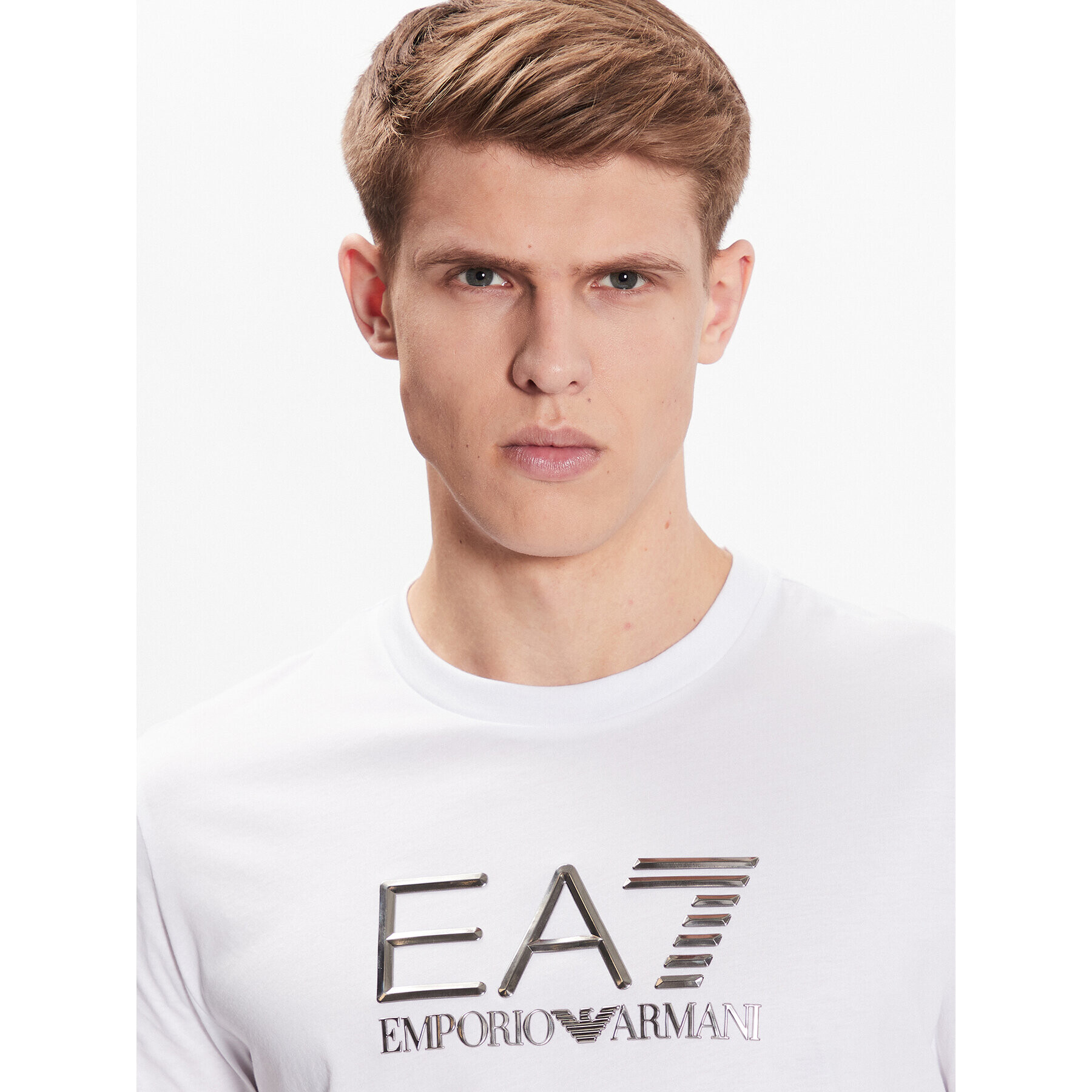 EA7 Emporio Armani Тишърт 3RPT71 PJM9Z 1100 Бял Regular Fit - Pepit.bg
