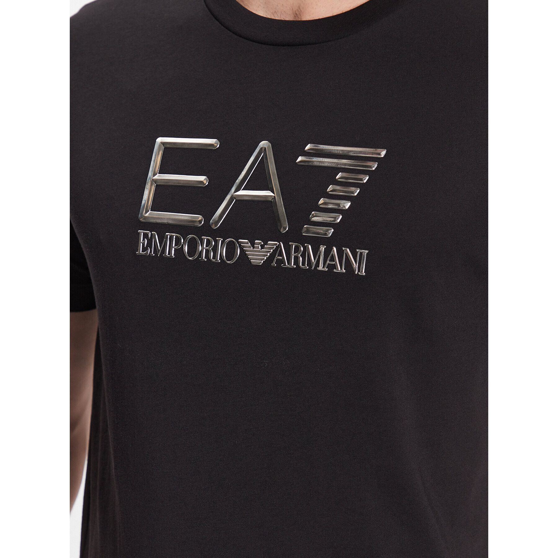 EA7 Emporio Armani Тишърт 3RPT71 PJM9Z 1200 Черен Regular Fit - Pepit.bg