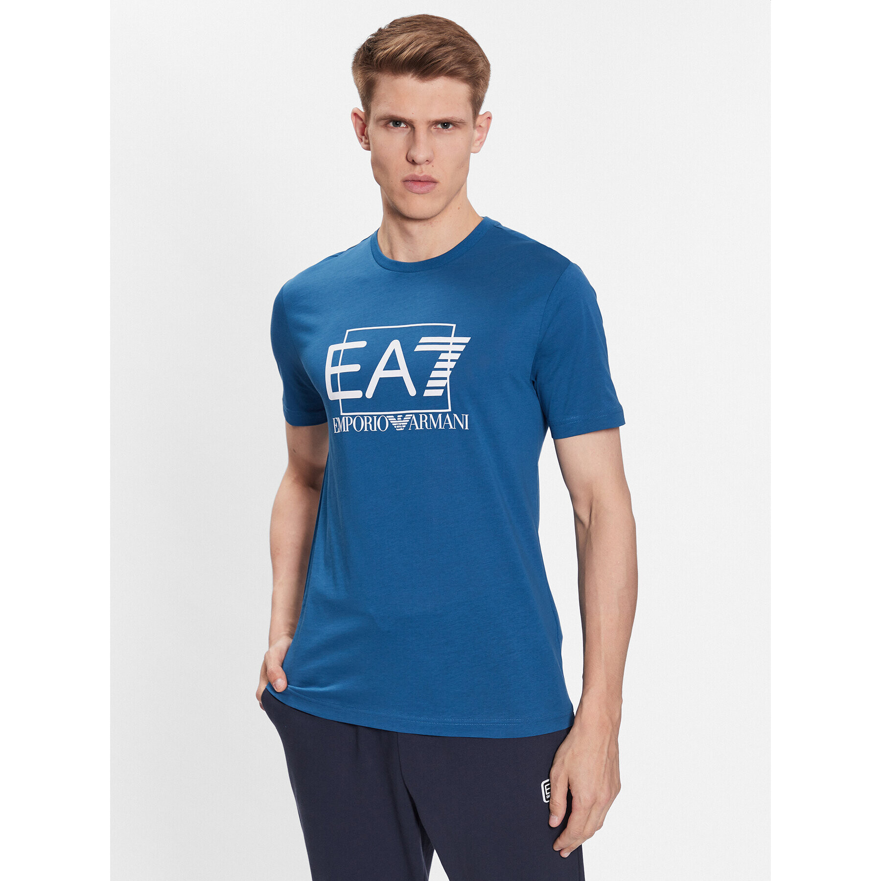 EA7 Emporio Armani Тишърт 3RPT81 PJM9Z 1534 Син Regular Fit - Pepit.bg