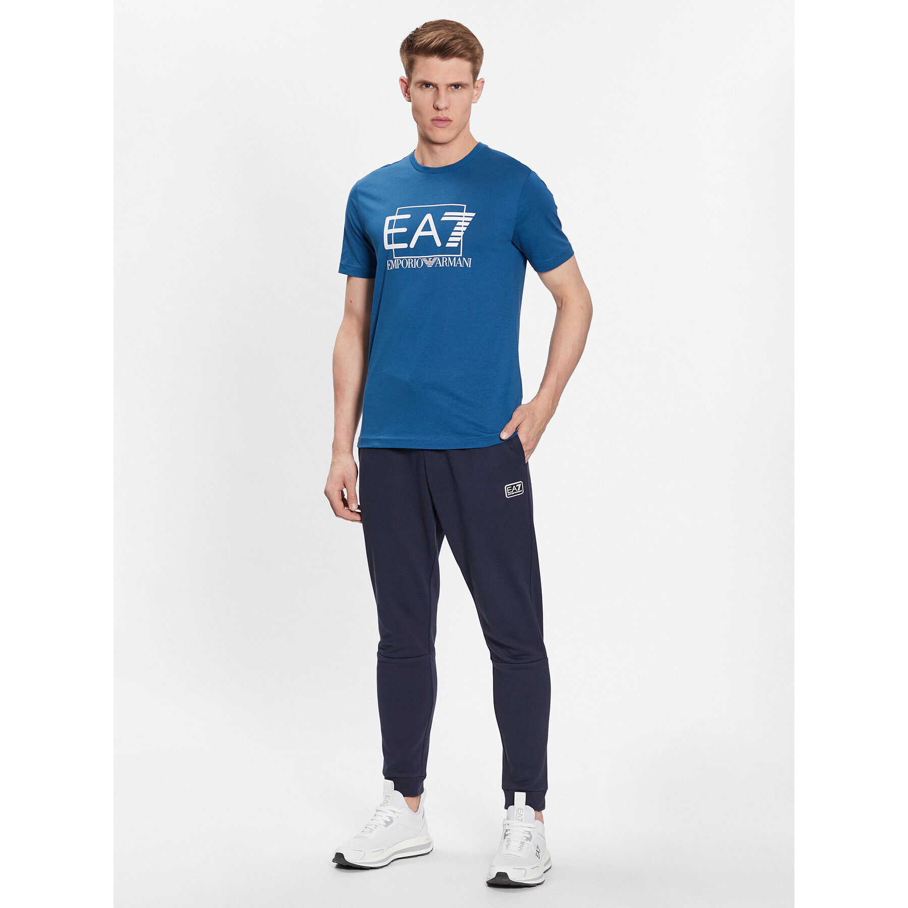 EA7 Emporio Armani Тишърт 3RPT81 PJM9Z 1534 Син Regular Fit - Pepit.bg