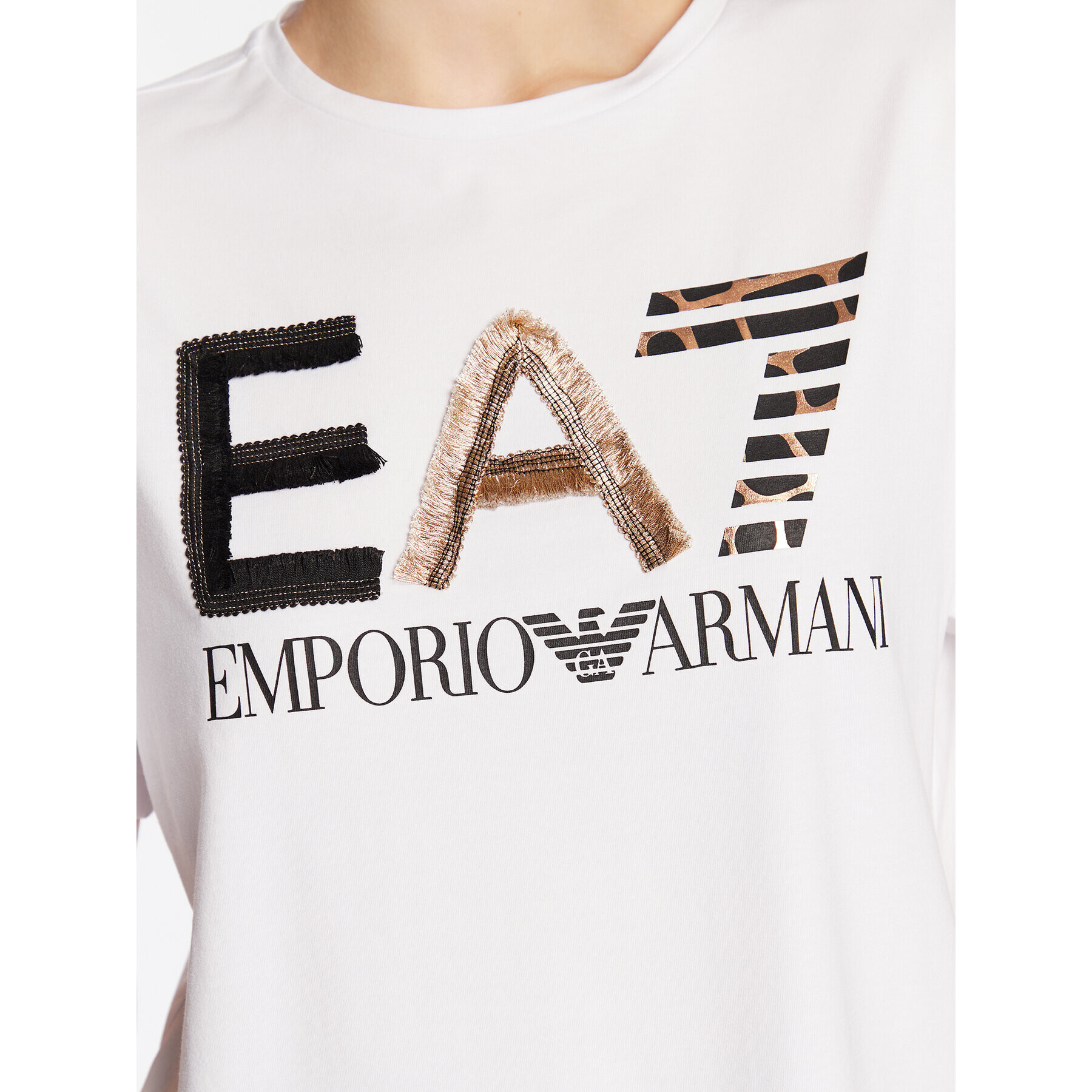 EA7 Emporio Armani Тишърт 3RTT36 TJDZZ 1100 Бял Relaxed Fit - Pepit.bg