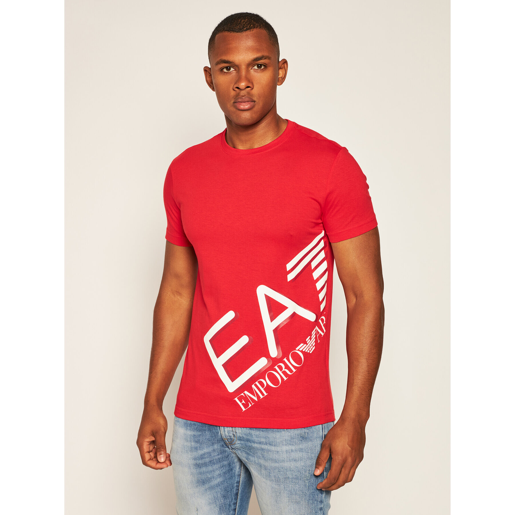 EA7 Emporio Armani Тишърт 6HPT07 PJA2Z 1451 Червен Regular Fit - Pepit.bg