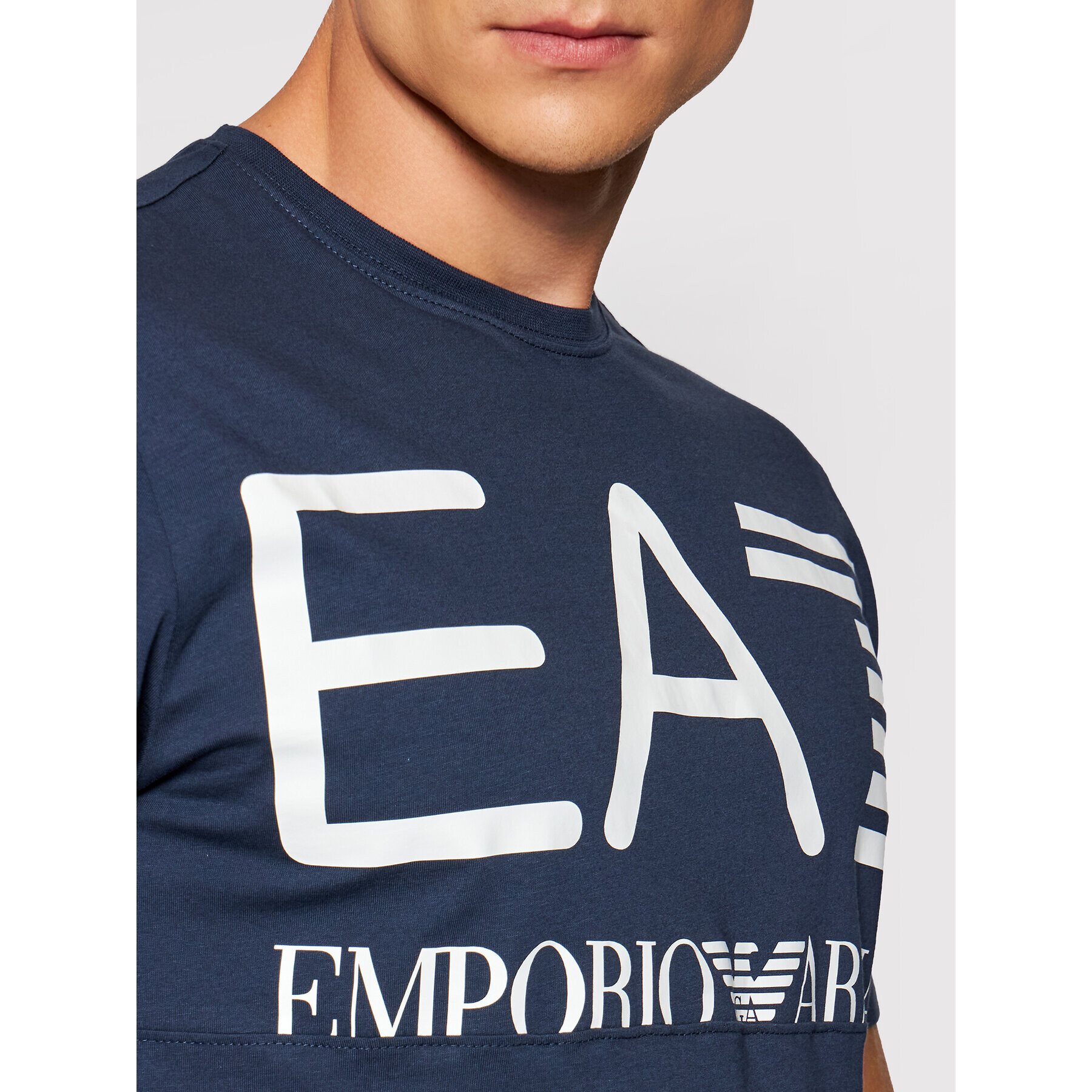 EA7 Emporio Armani Тишърт 6KPT23 PJ6EZ 1554 Тъмносин Regular Fit - Pepit.bg