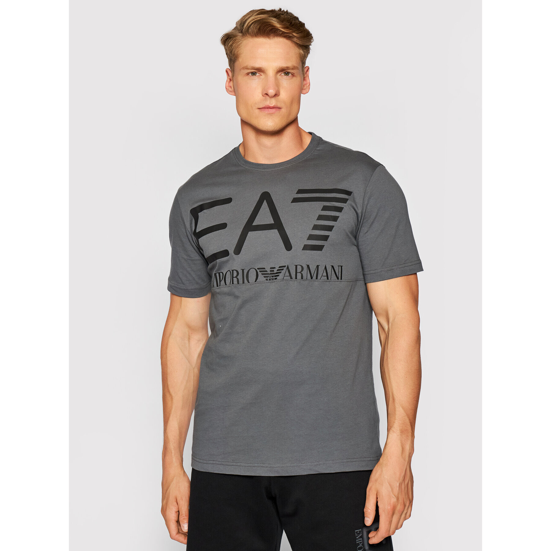 EA7 Emporio Armani Тишърт 6KPT23 PJ6EZ 1977 Сив Regular Fit - Pepit.bg