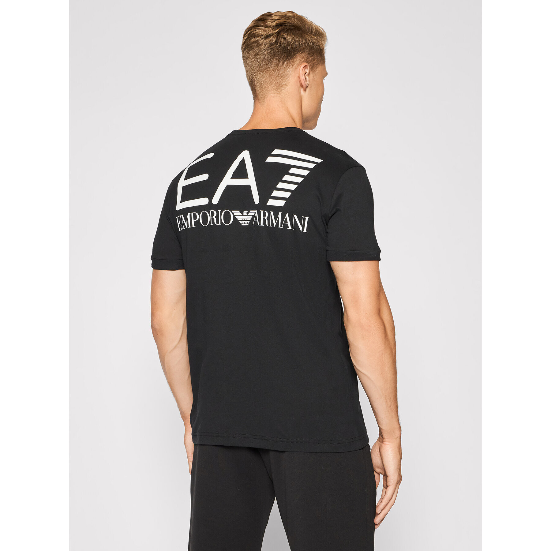 EA7 Emporio Armani Тишърт 6KPT51 PJCPZ 1200 Черен Regular Fit - Pepit.bg