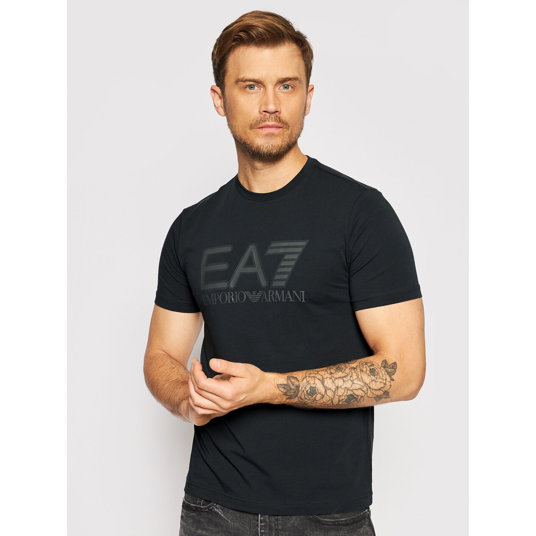 EA7 Emporio Armani Тишърт 6KPT62 PJ03Z 1578 Тъмносин Regular Fit - Pepit.bg