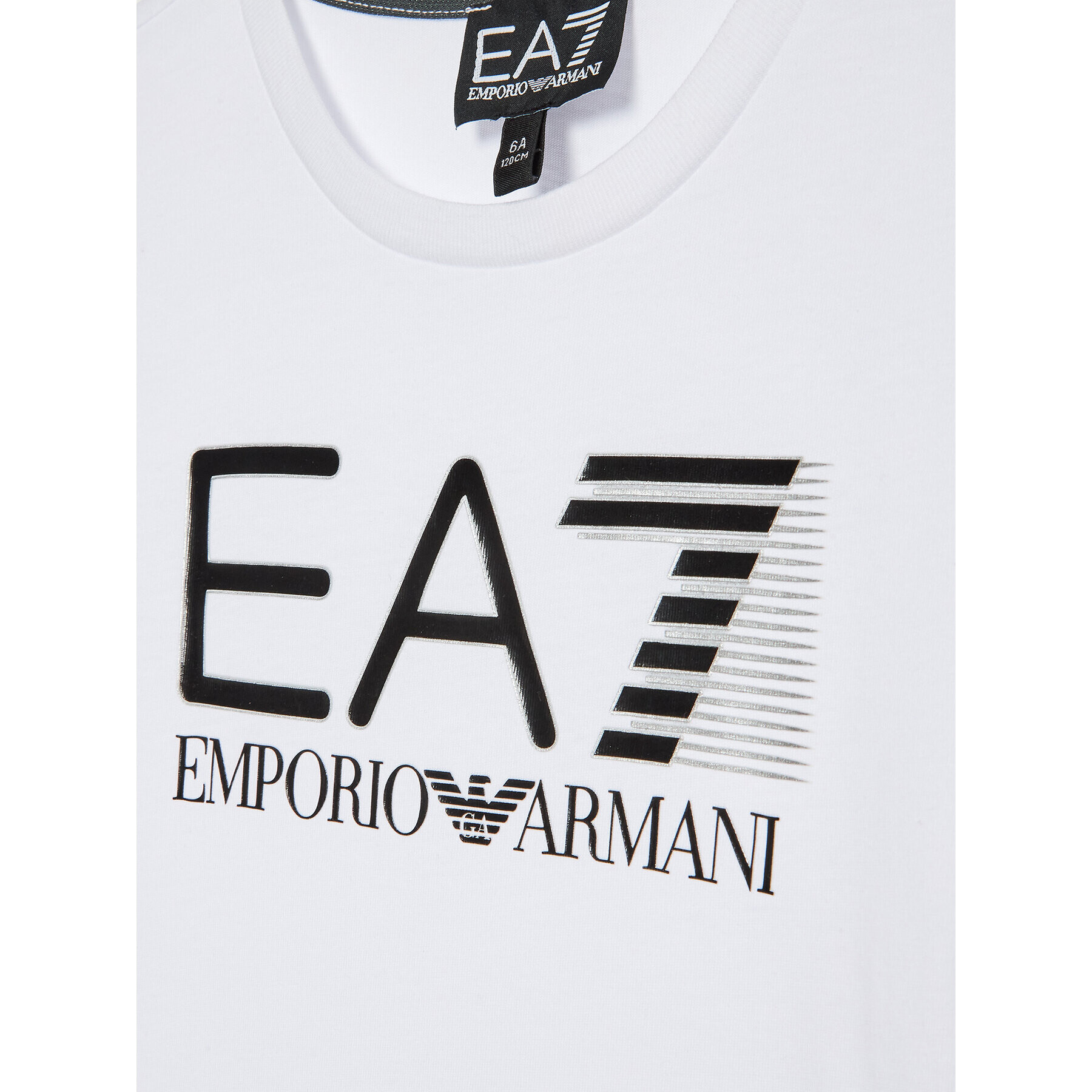 EA7 Emporio Armani Тишърт 6LBT53 BJ02Z 1100 Бял Regular Fit - Pepit.bg