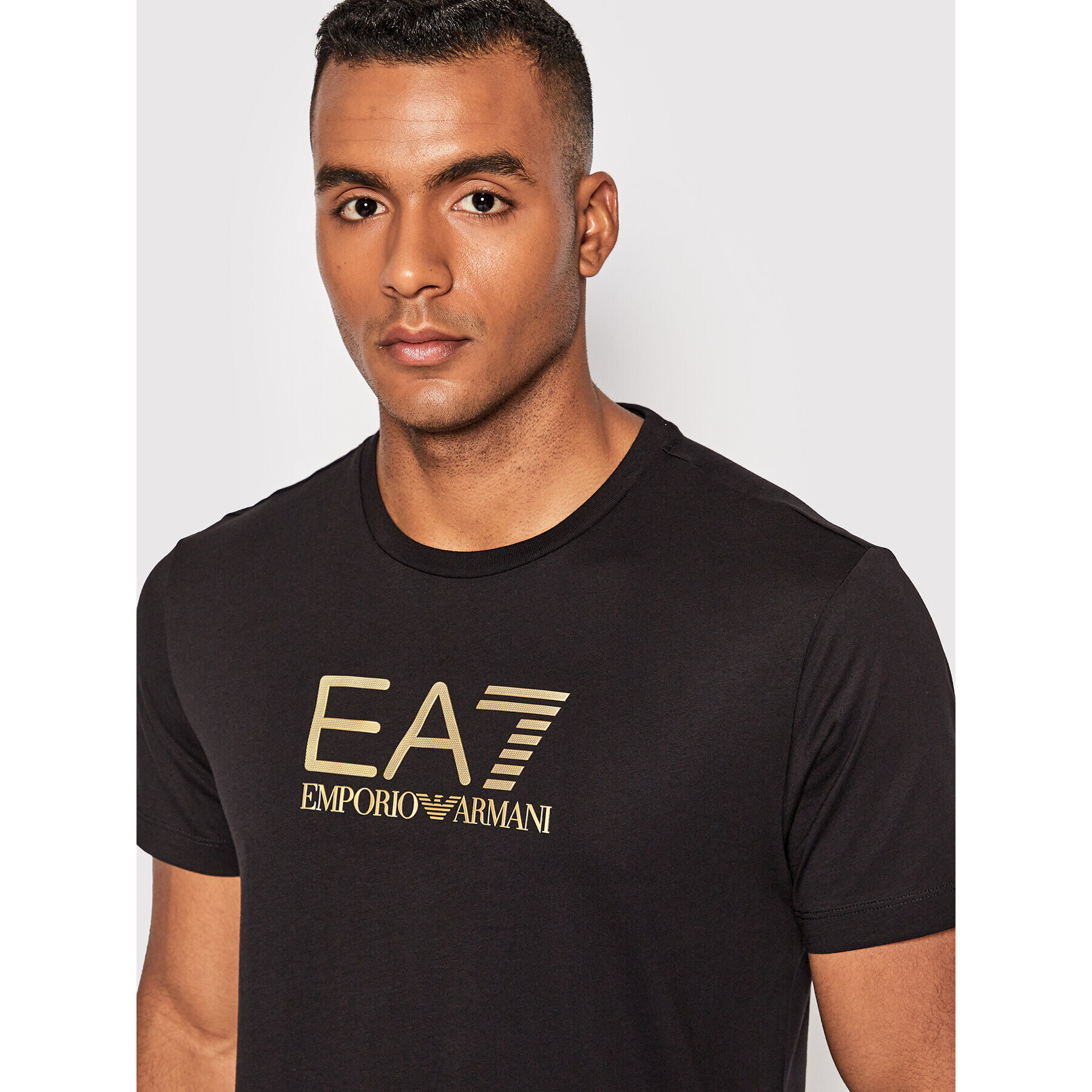 EA7 Emporio Armani Тишърт 6LPT12 PJM9Z 1200 Черен Regular Fit - Pepit.bg