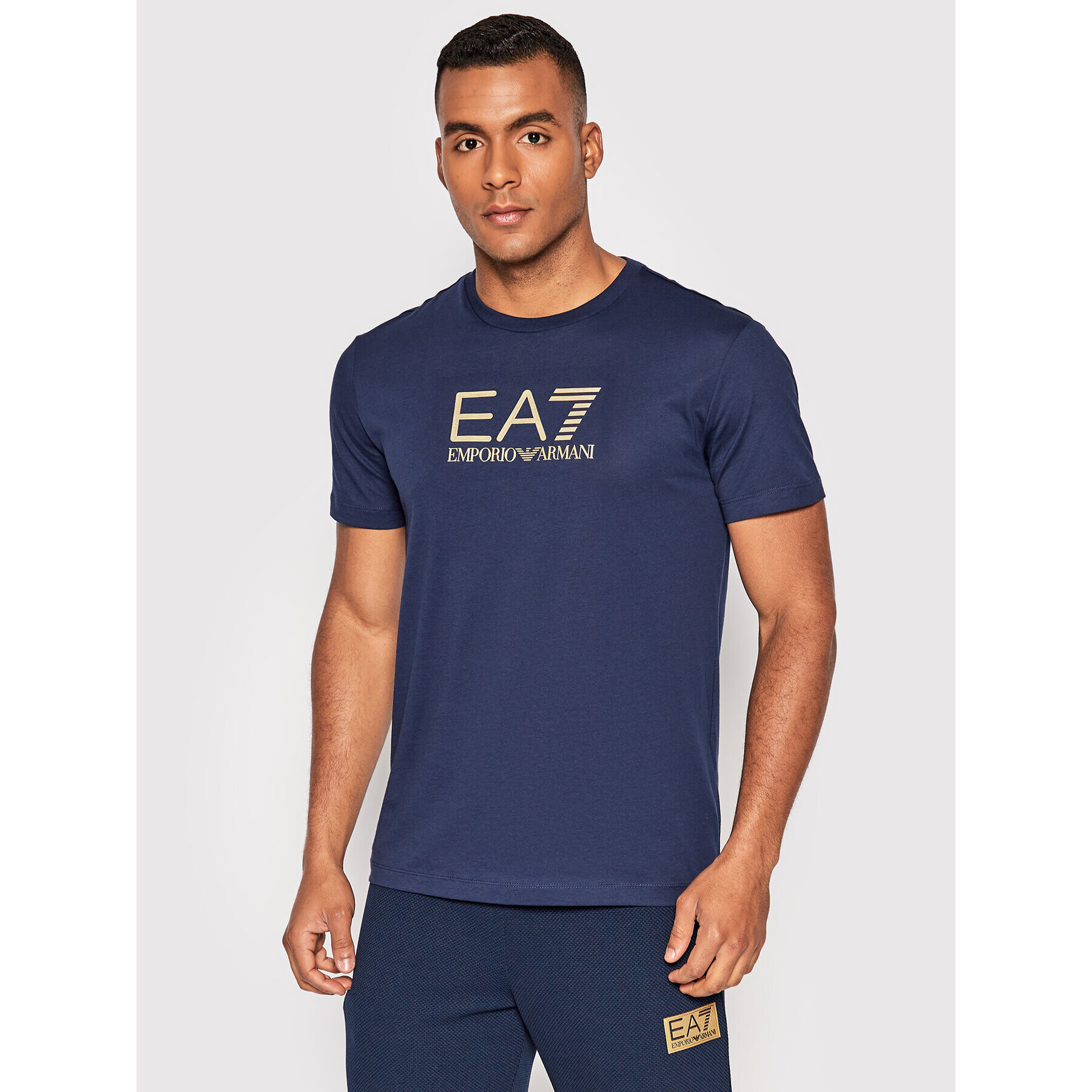 EA7 Emporio Armani Тишърт 6LPT12 PJM9Z 1554 Тъмносин Regular Fit - Pepit.bg