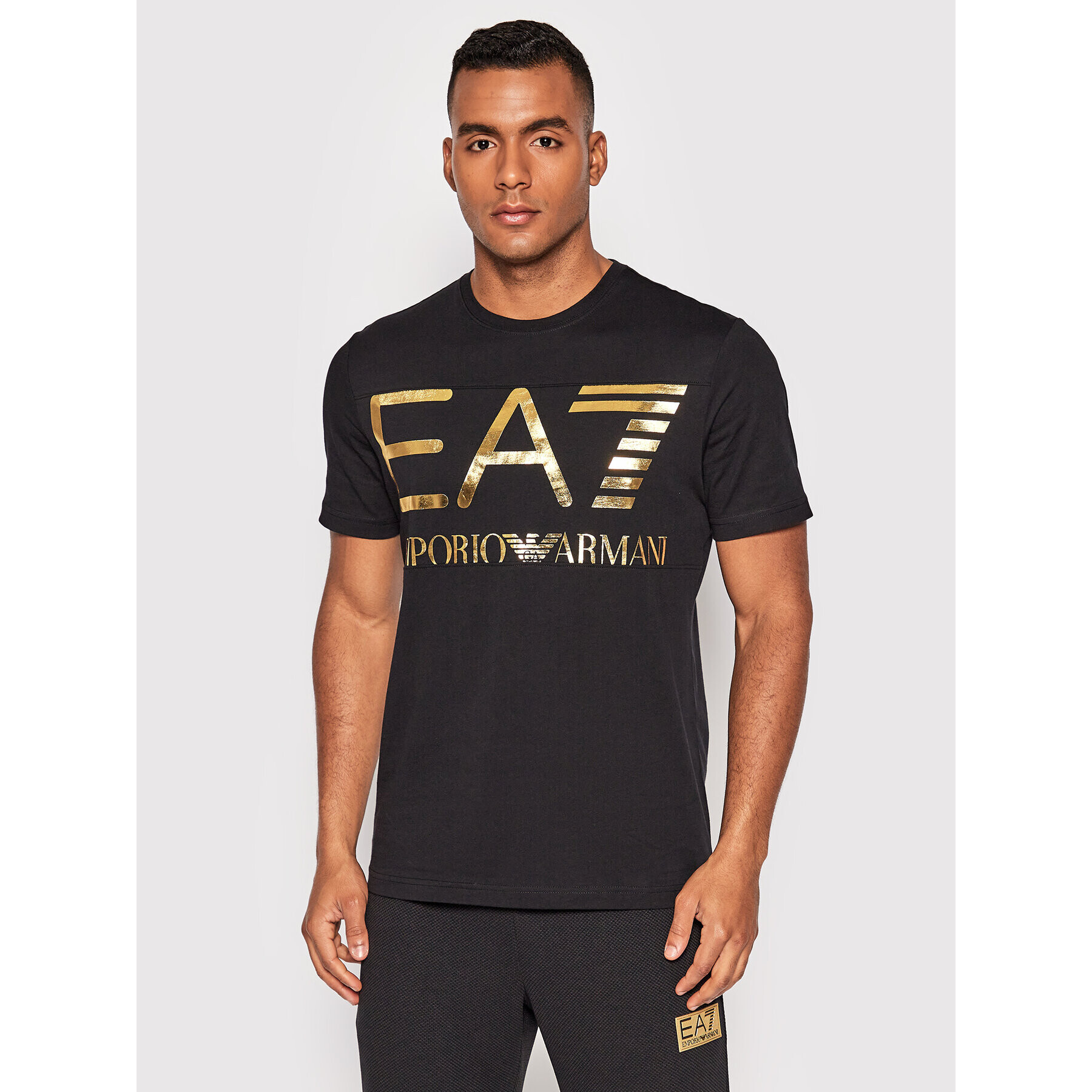 EA7 Emporio Armani Тишърт 6LPT24 PJ7CZ 0208 Черен Regular Fit - Pepit.bg