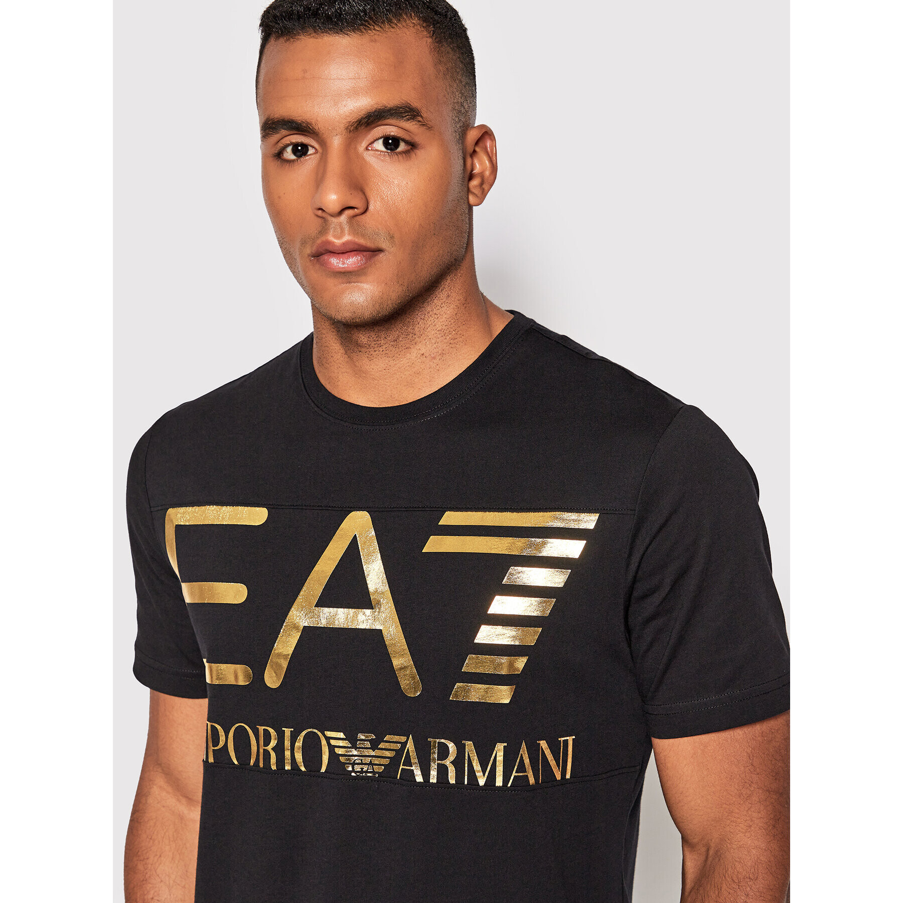 EA7 Emporio Armani Тишърт 6LPT24 PJ7CZ 0208 Черен Regular Fit - Pepit.bg