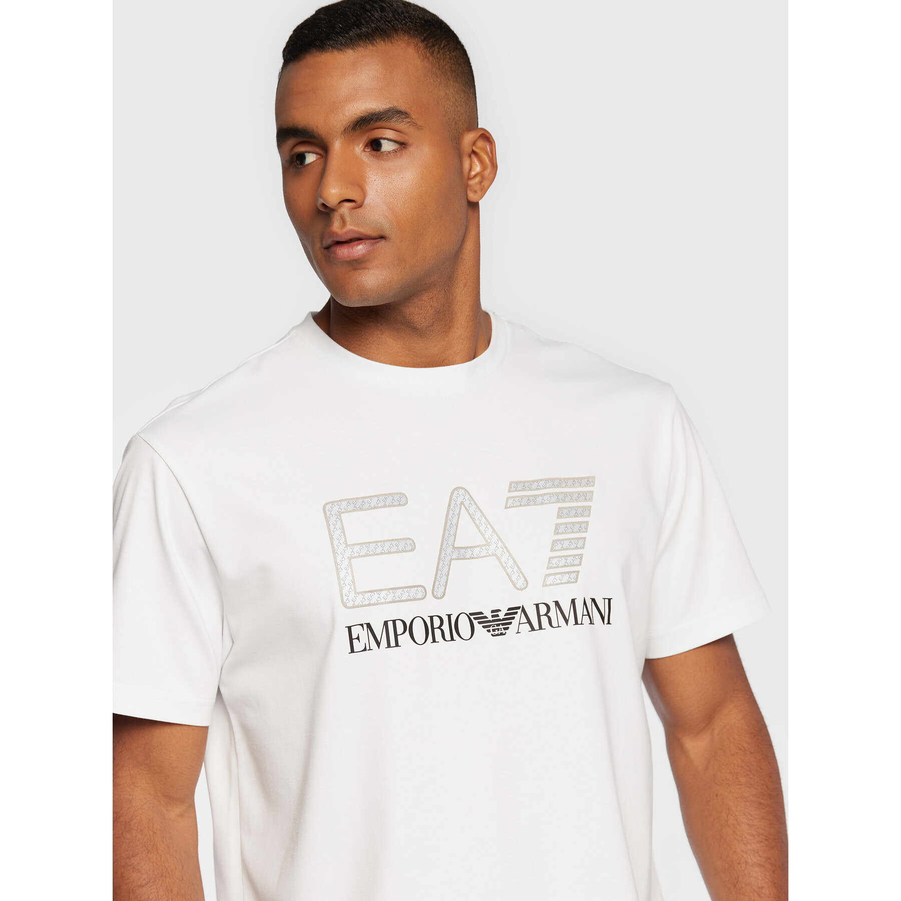 EA7 Emporio Armani Тишърт 6LPT39 PJEEZ 1100 Бял Regular Fit - Pepit.bg