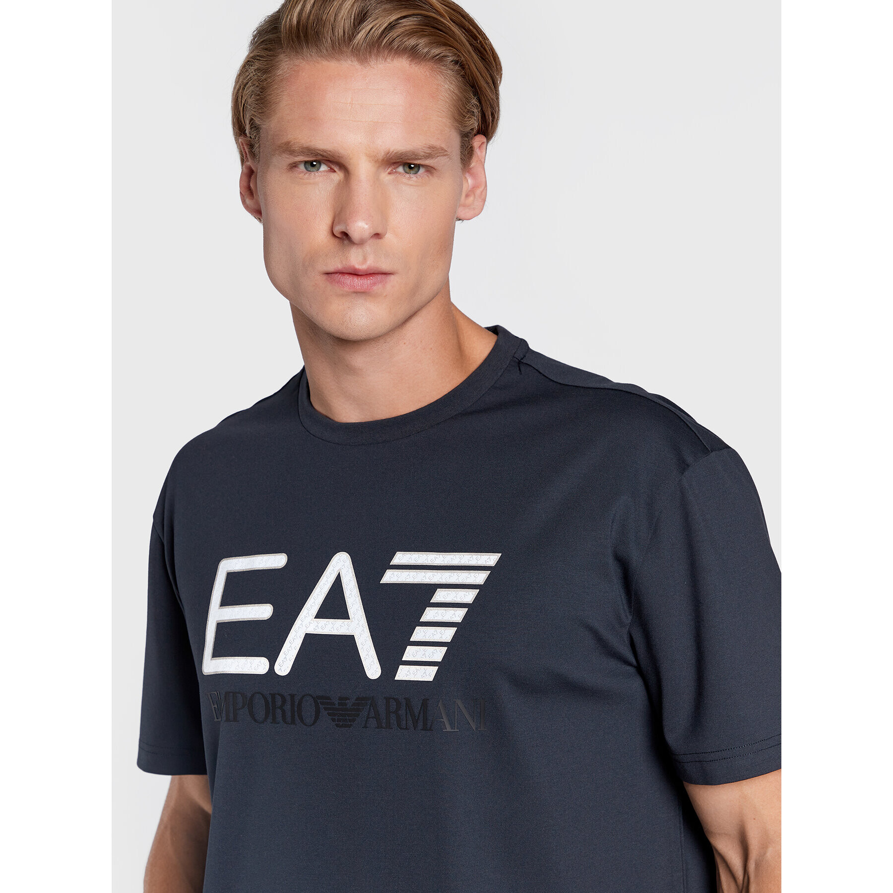 EA7 Emporio Armani Тишърт 6LPT39 PJEEZ 1578 Тъмносин Regular Fit - Pepit.bg