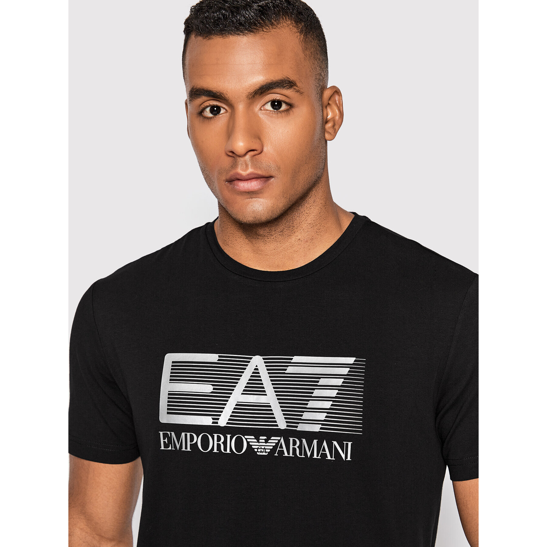 EA7 Emporio Armani Тишърт 6LPT62 PJ03Z 0200 Черен Regular Fit - Pepit.bg