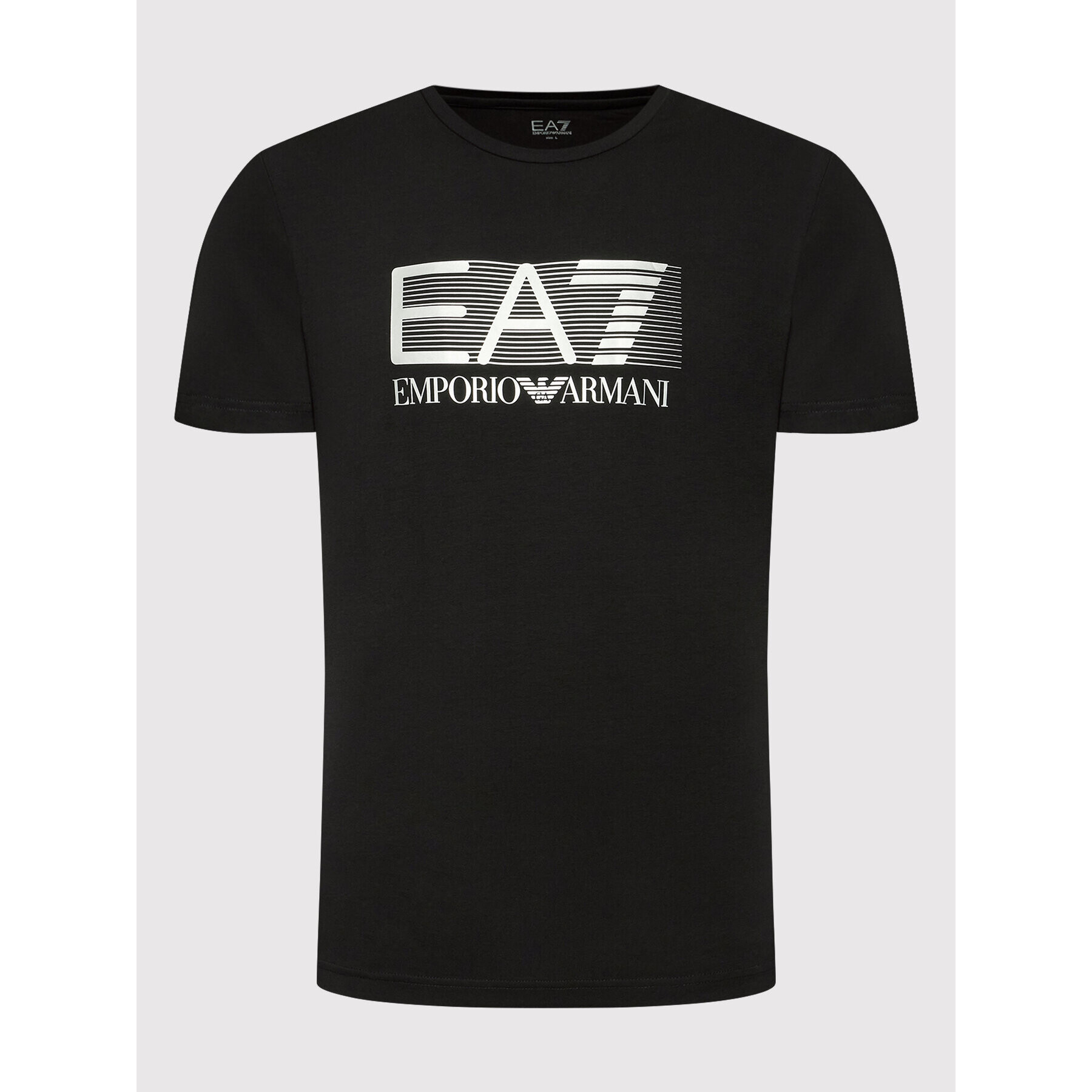 EA7 Emporio Armani Тишърт 6LPT62 PJ03Z 0200 Черен Regular Fit - Pepit.bg