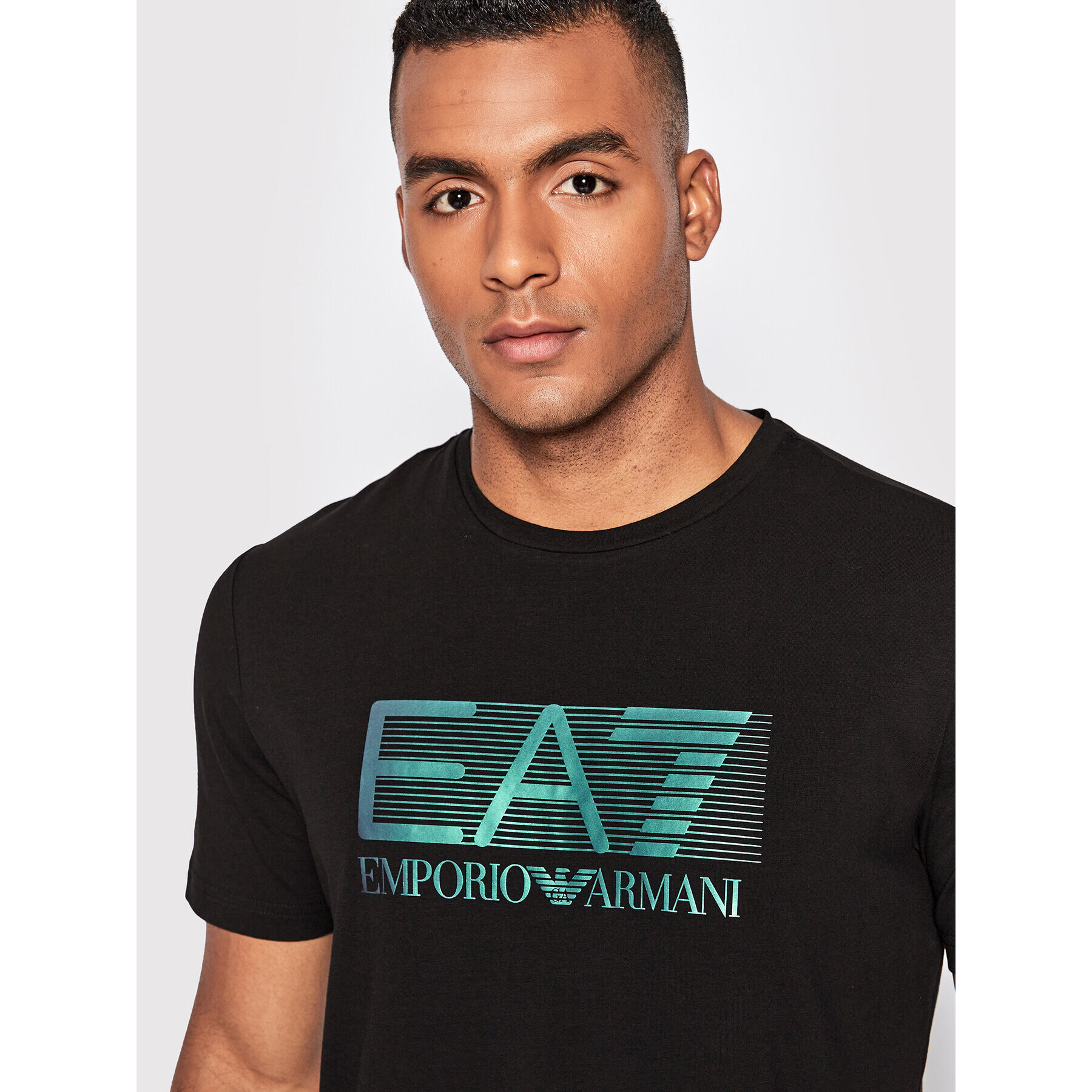 EA7 Emporio Armani Тишърт 6LPT62 PJ03Z 1200 Черен Regular Fit - Pepit.bg