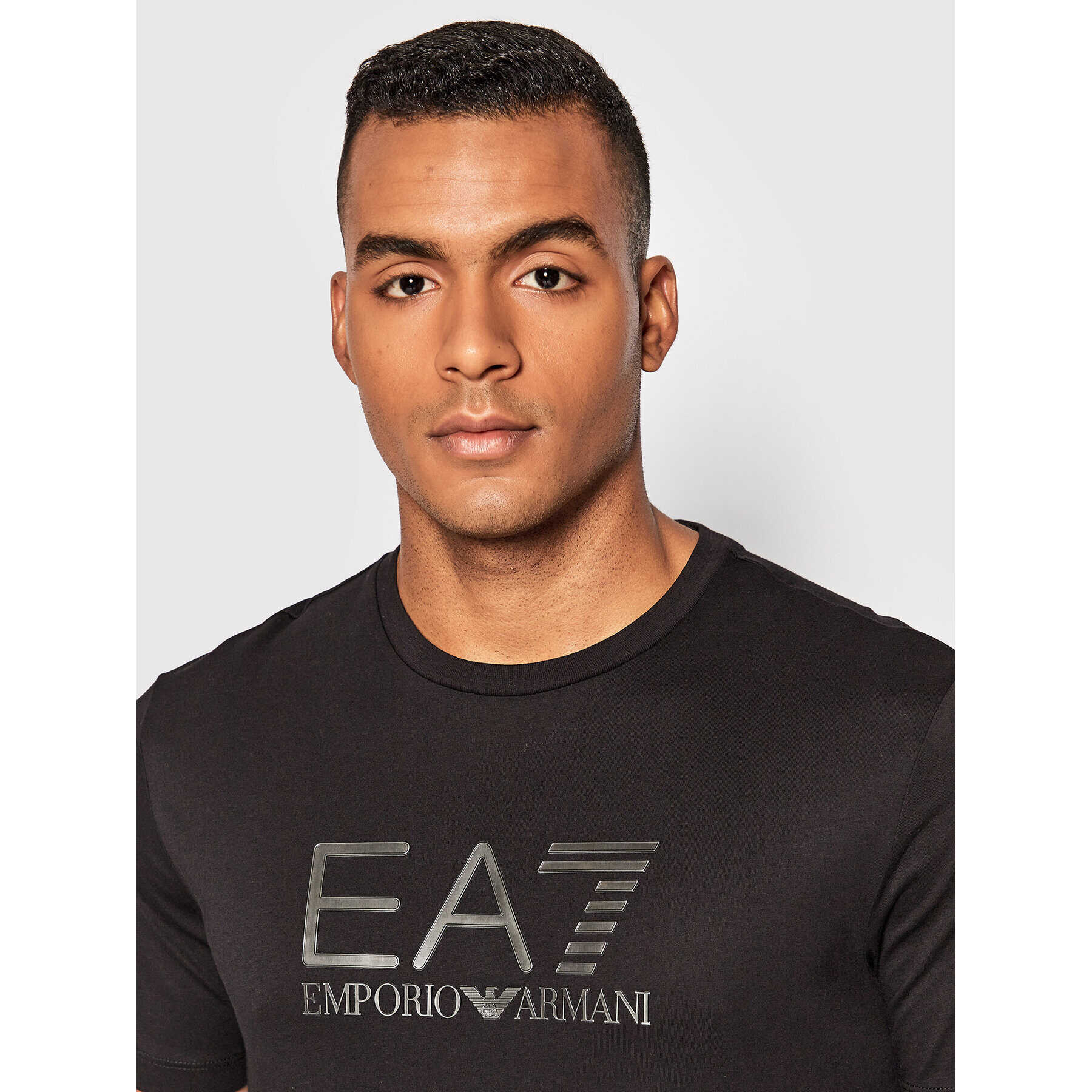 EA7 Emporio Armani Тишърт 6LPT71 PJM9Z 1200 Черен Regular Fit - Pepit.bg