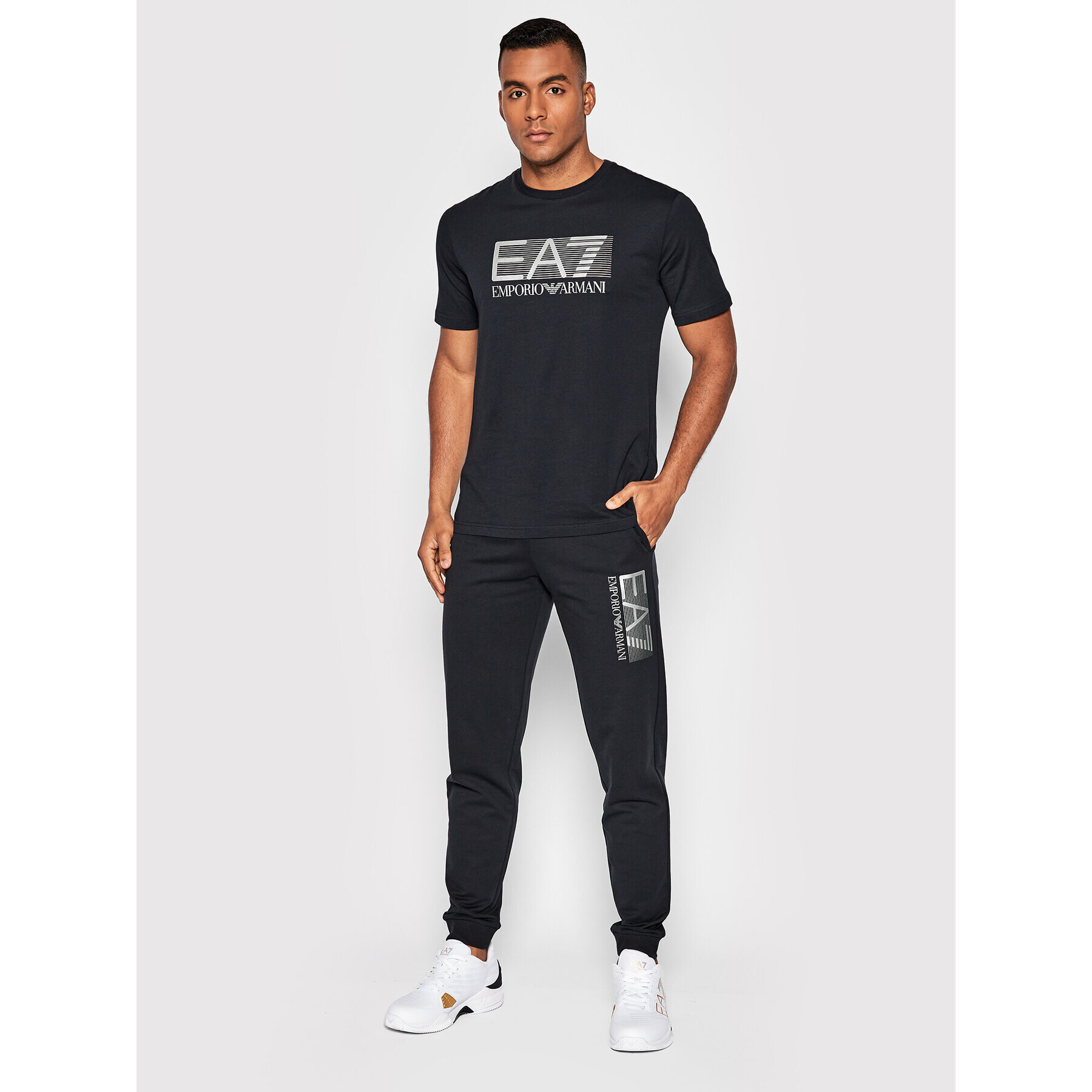 EA7 Emporio Armani Тишърт 6LPT81 PJM9Z 0578 Тъмносин Regular Fit - Pepit.bg