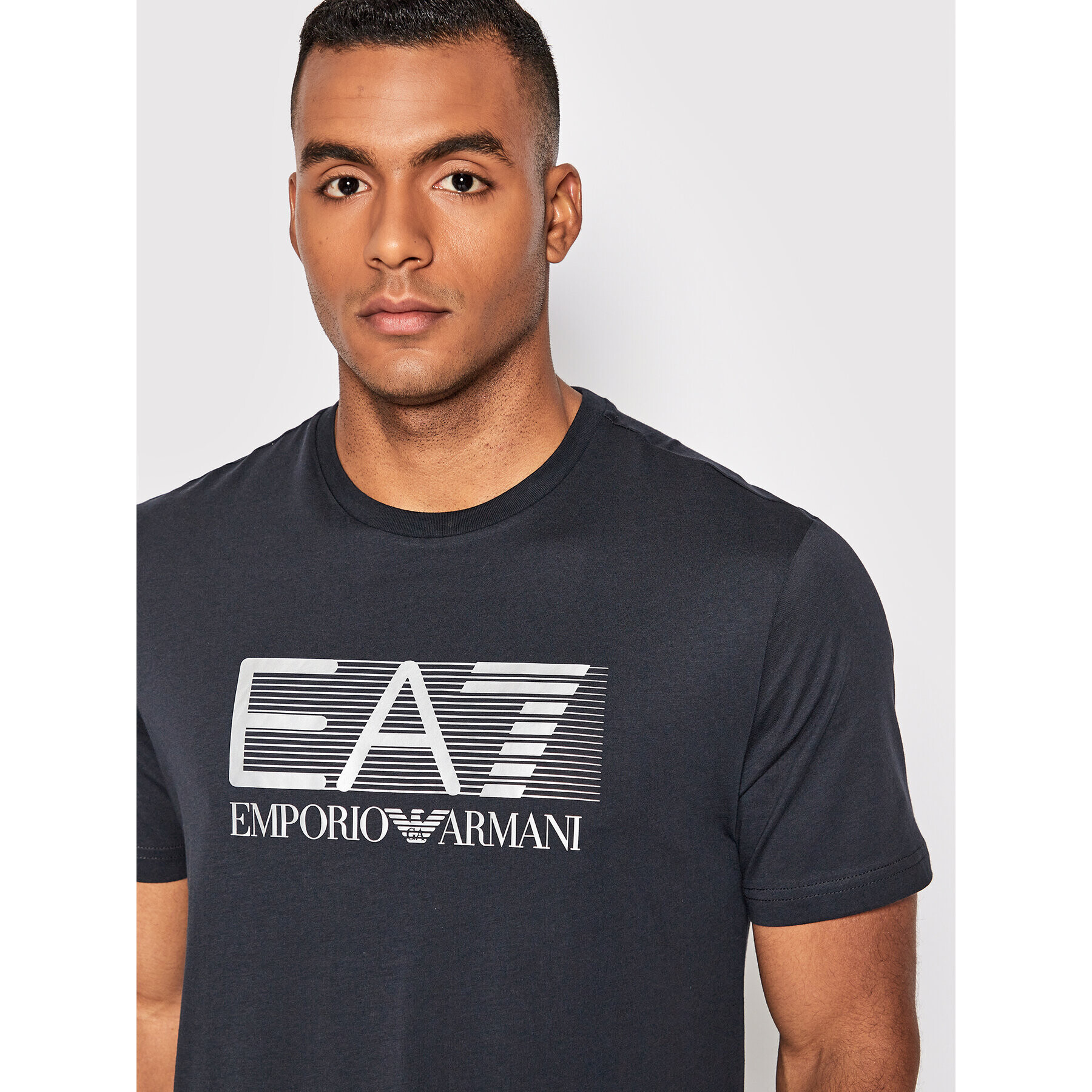 EA7 Emporio Armani Тишърт 6LPT81 PJM9Z 0578 Тъмносин Regular Fit - Pepit.bg