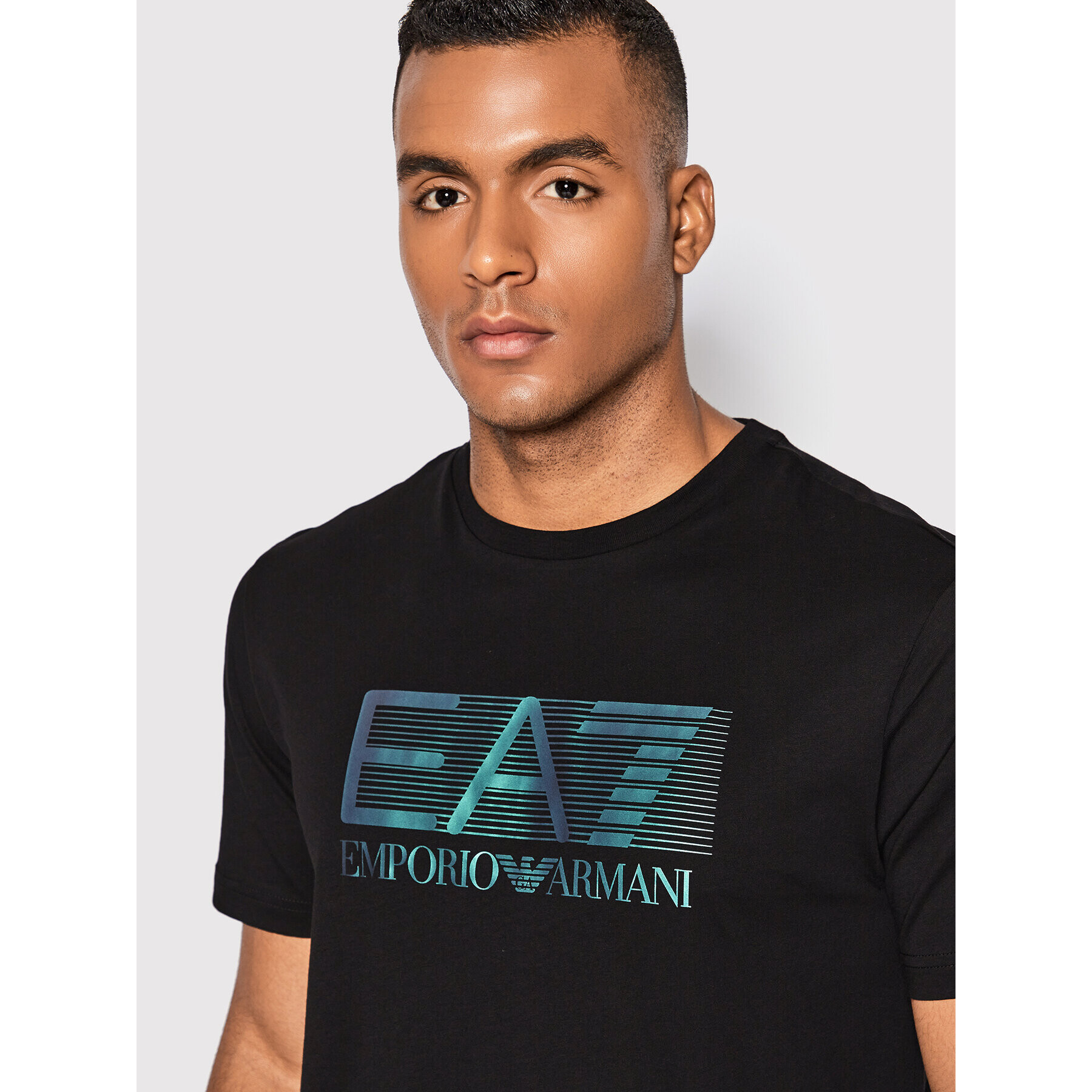 EA7 Emporio Armani Тишърт 6LPT81 PJM9Z 1200 Черен Regular Fit - Pepit.bg