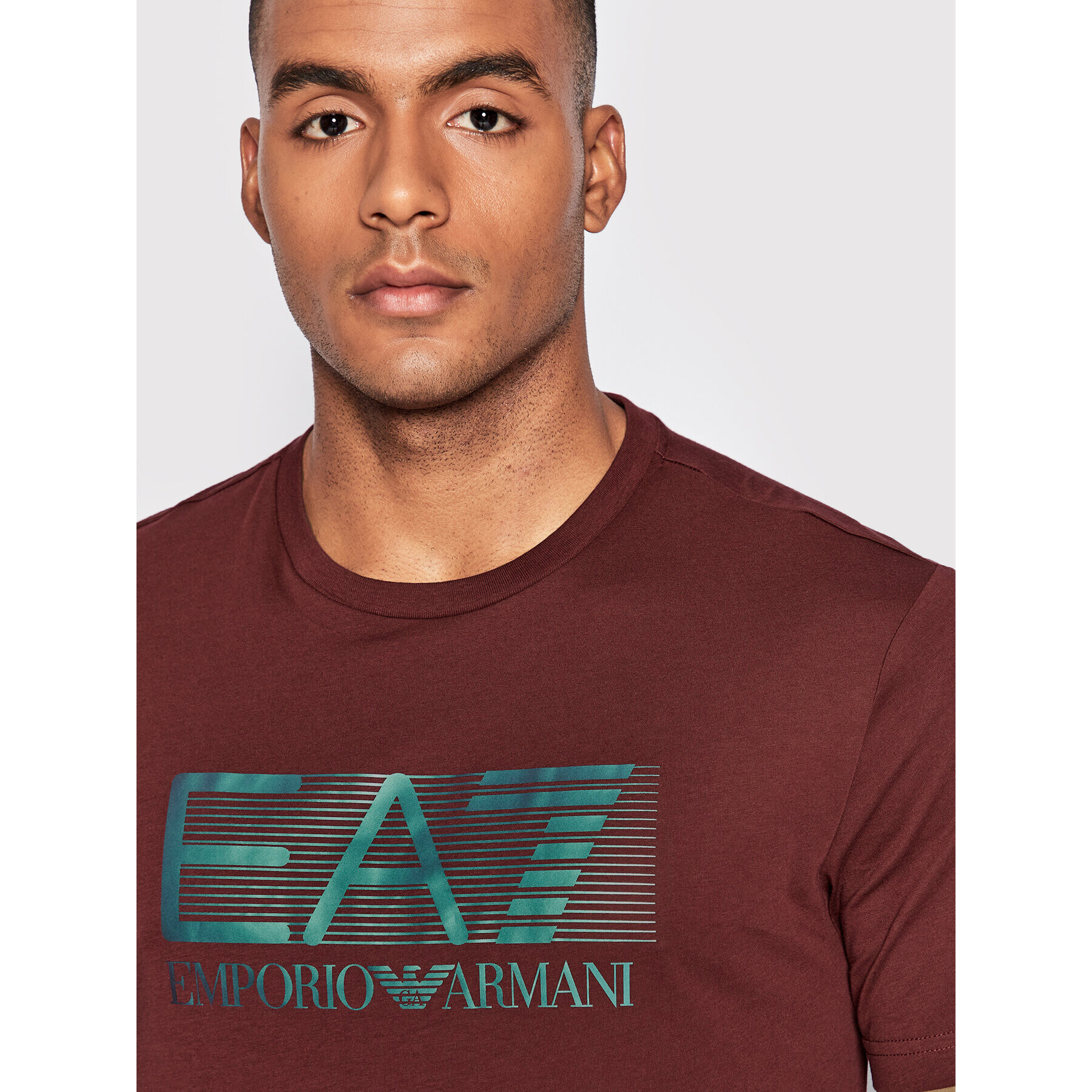 EA7 Emporio Armani Тишърт 6LPT81 PJM9Z 1495 Бордо Regular Fit - Pepit.bg