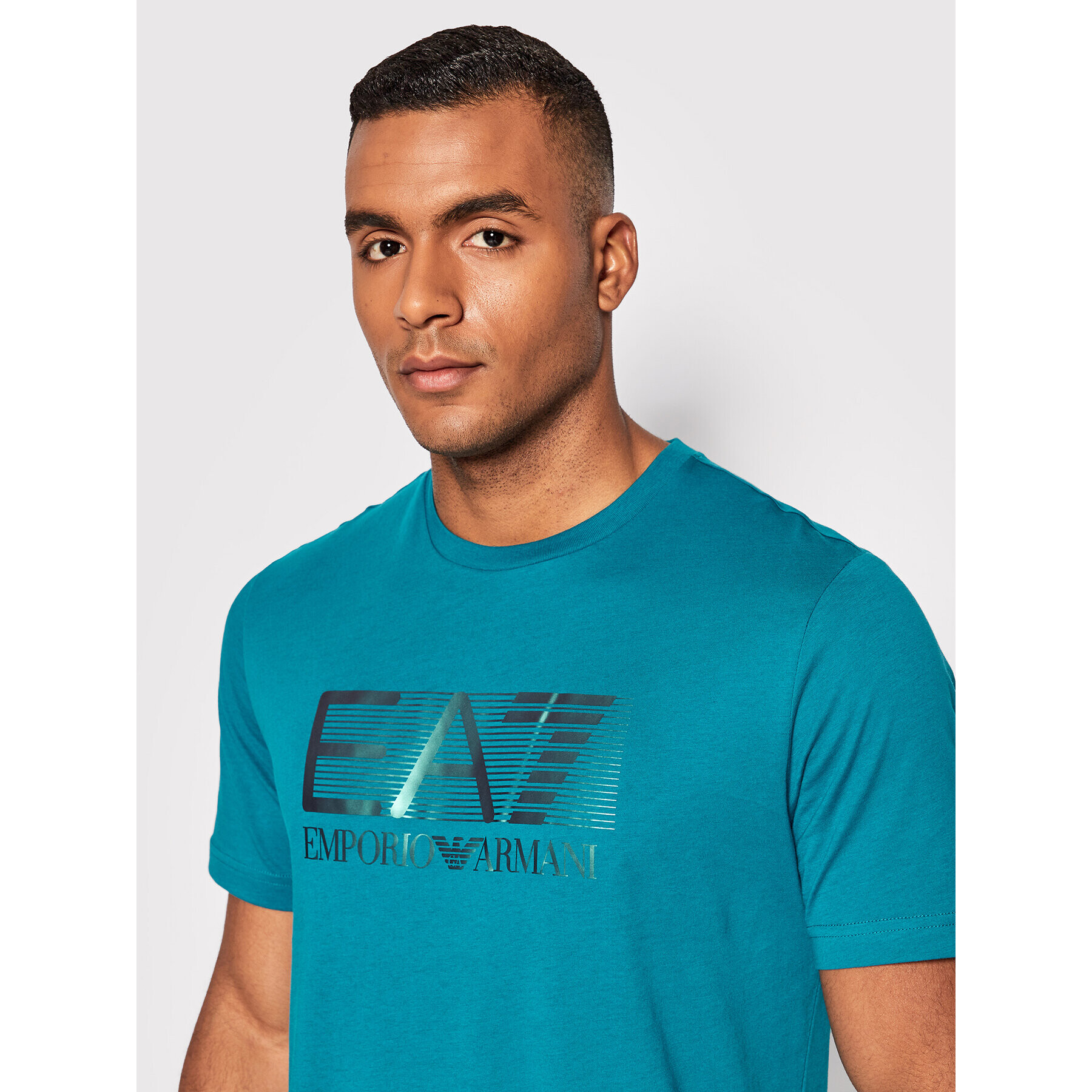 EA7 Emporio Armani Тишърт 6LPT81 PJM9Z 1572 Син Regular Fit - Pepit.bg