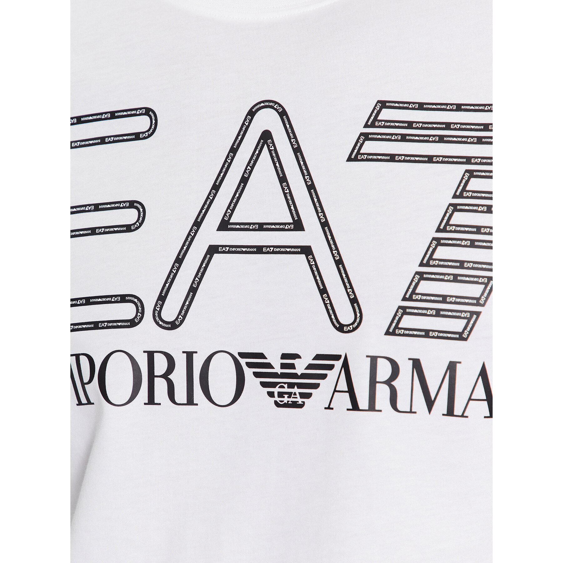 EA7 Emporio Armani Тишърт 6RPT03 PJFFZ 1100 Бял Regular Fit - Pepit.bg