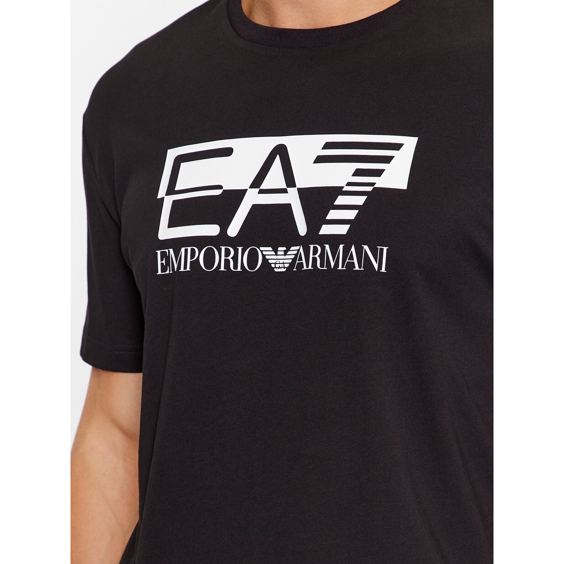 EA7 Emporio Armani Тишърт 6RPT81 PJM9Z 0200 Черен Regular Fit - Pepit.bg