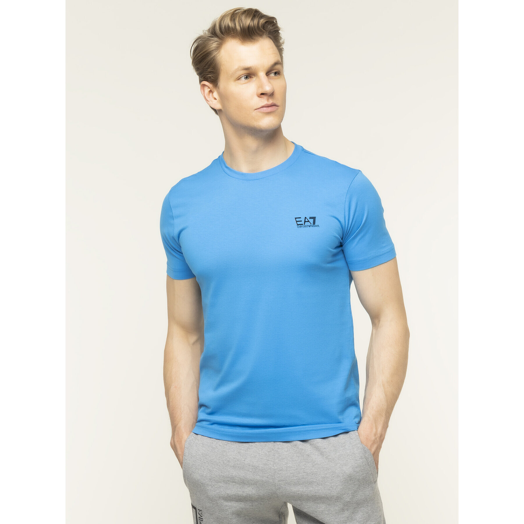 EA7 Emporio Armani Тишърт 8NPT51 PJM9Z 1510 Син Regular Fit - Pepit.bg