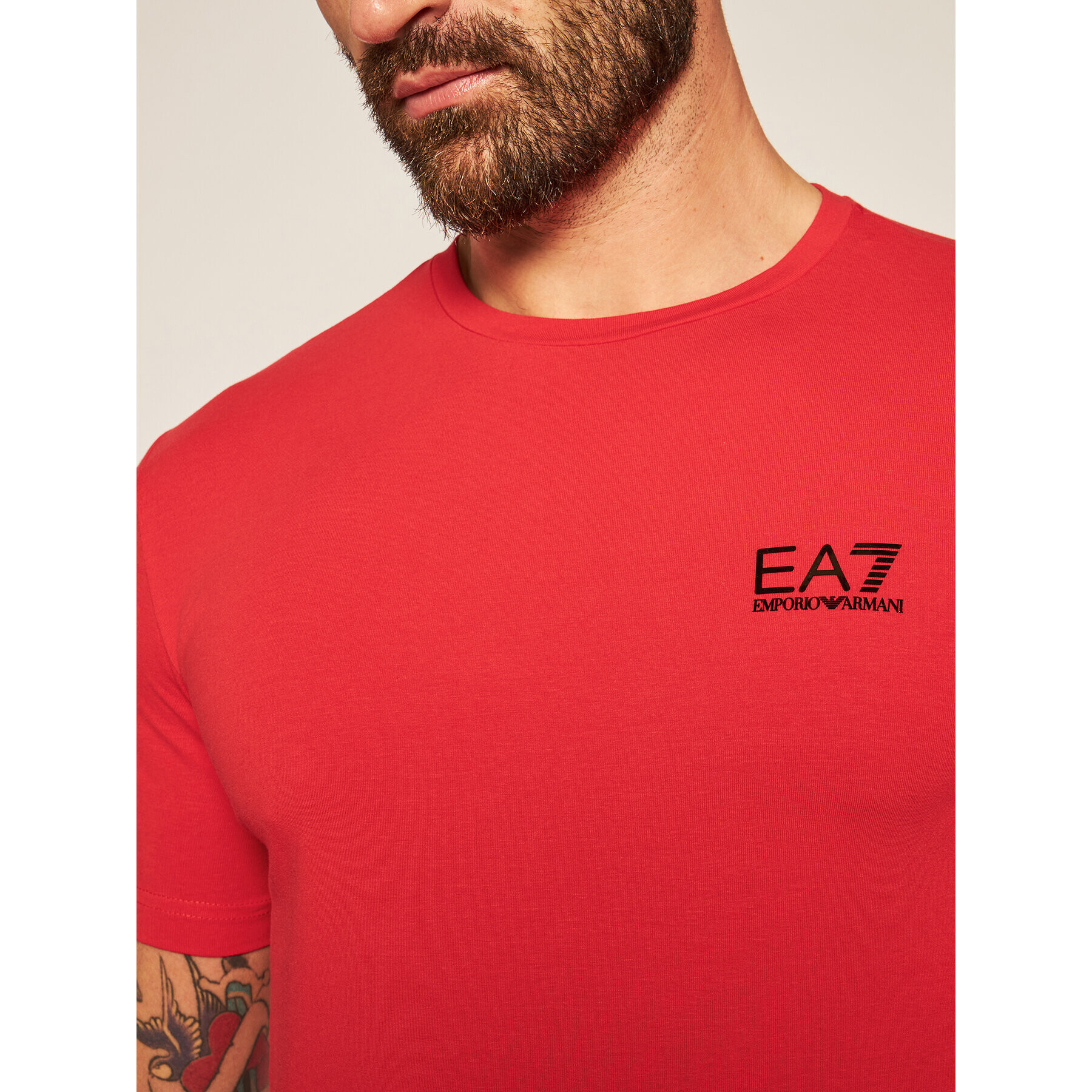 EA7 Emporio Armani Тишърт 8NPT52 PJM5Z 1451 Червен Regular Fit - Pepit.bg