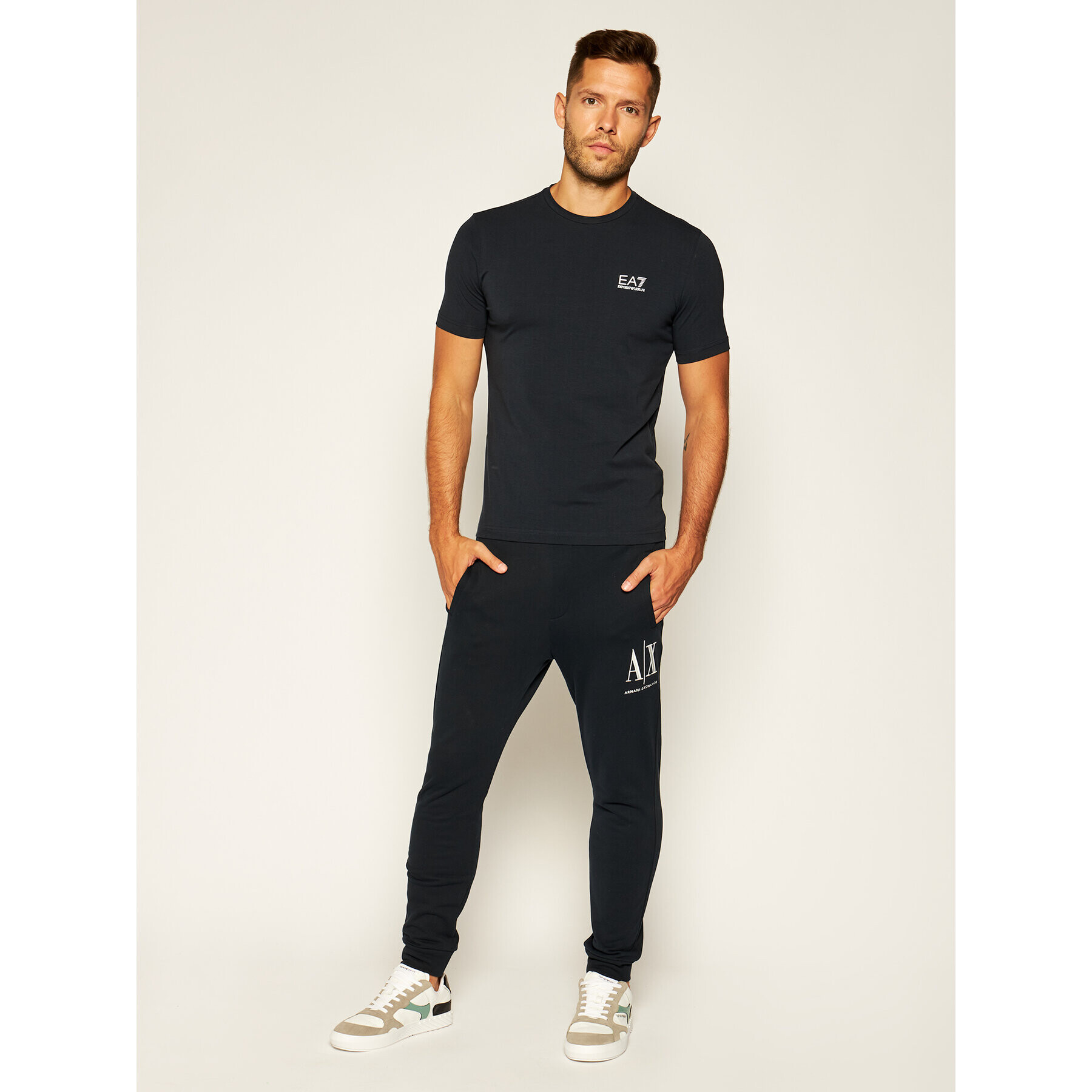 EA7 Emporio Armani Тишърт 8NPT52 PJM5Z 1578 Тъмносин Regular Fit - Pepit.bg