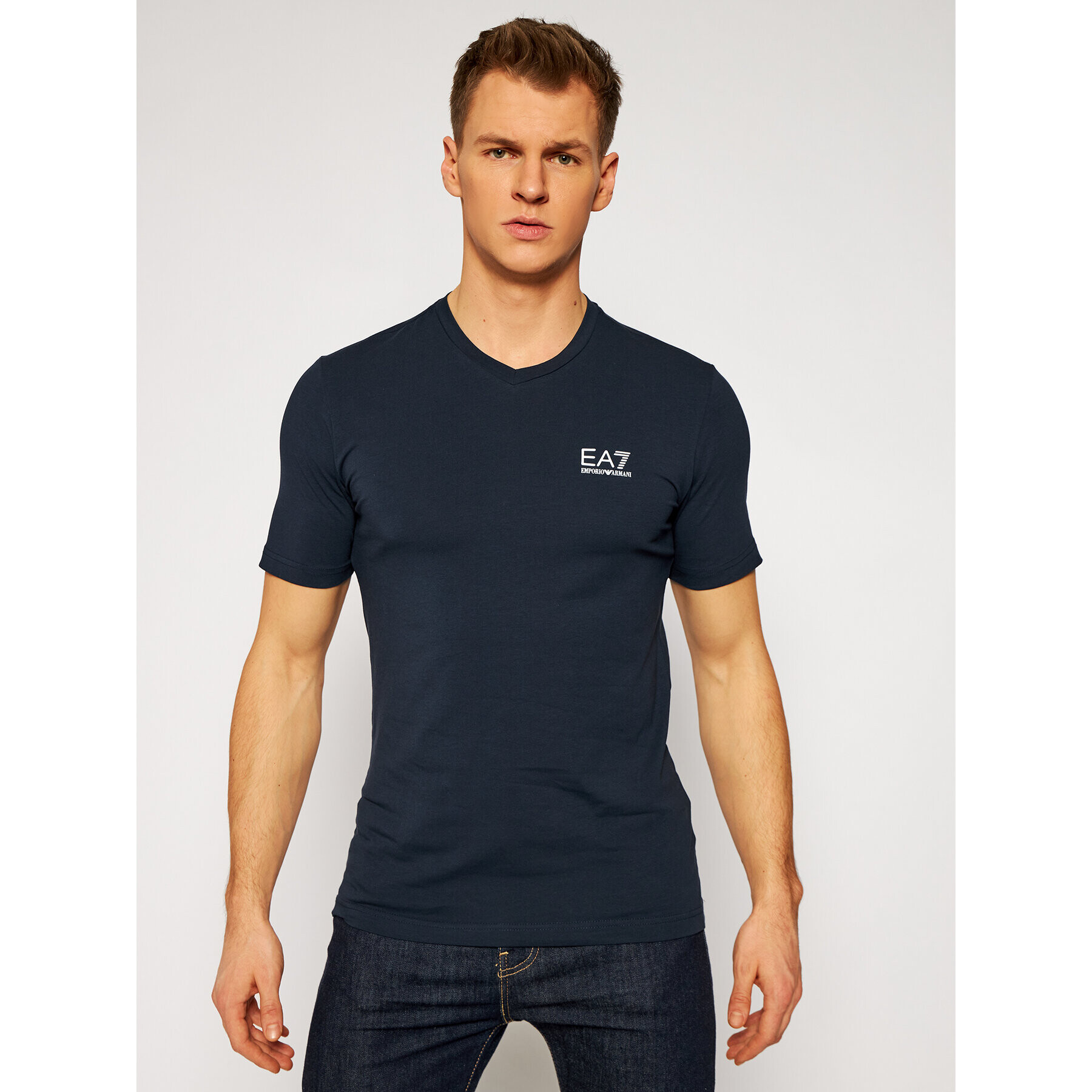 EA7 Emporio Armani Тишърт 8NPT53 PJM5Z 1578 Тъмносин Regular Fit - Pepit.bg