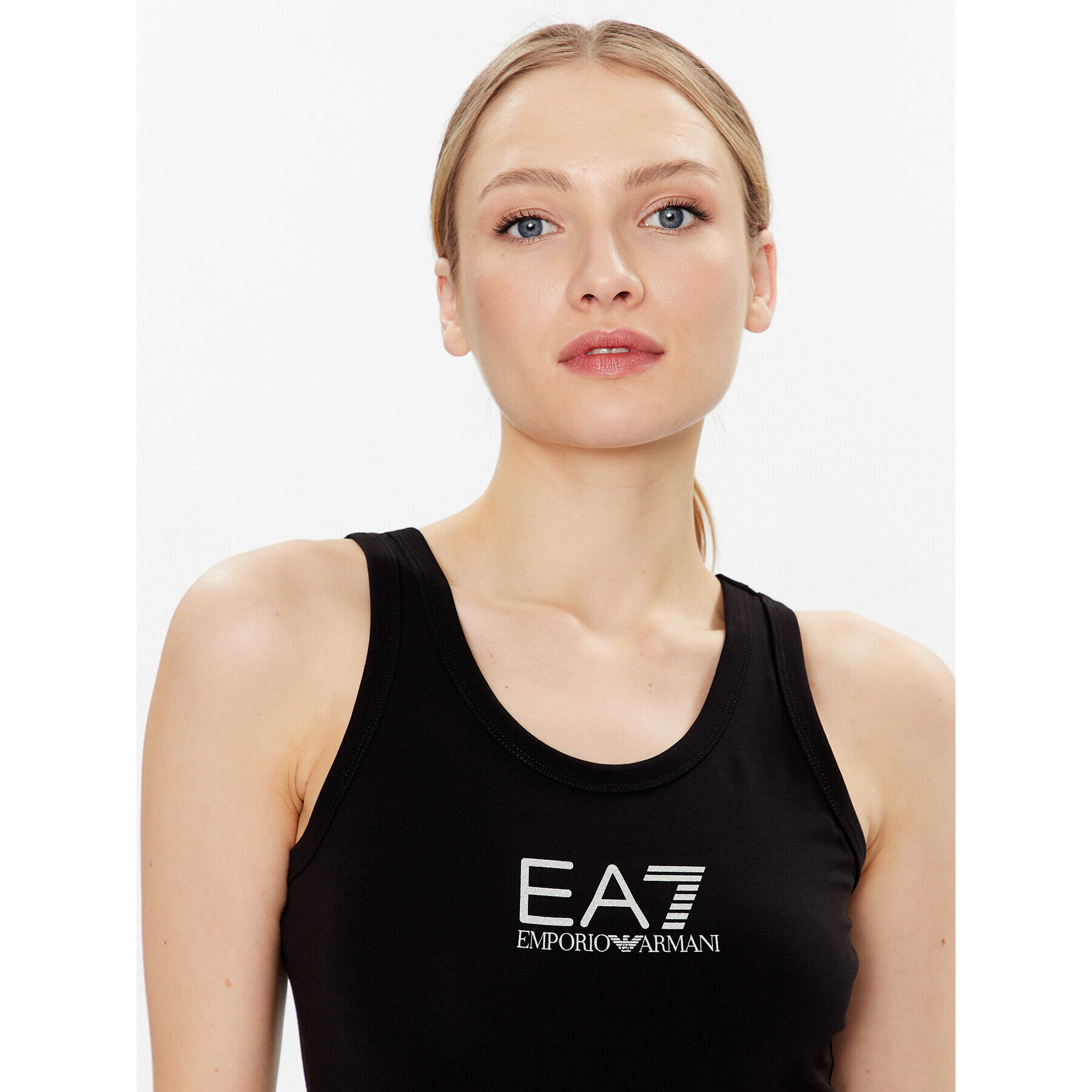 EA7 Emporio Armani топ 3RTH04 TJFKZ 0200 Черен Regular Fit - Pepit.bg