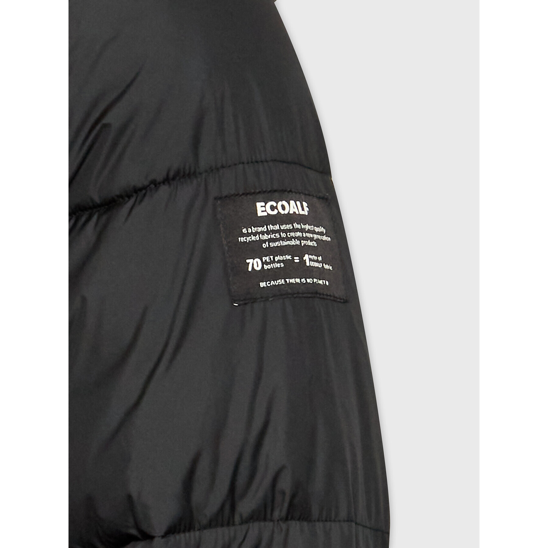 Ecoalf Пухено яке Jap GAJKJAPAL9870MW22 Черен Regular Fit - Pepit.bg