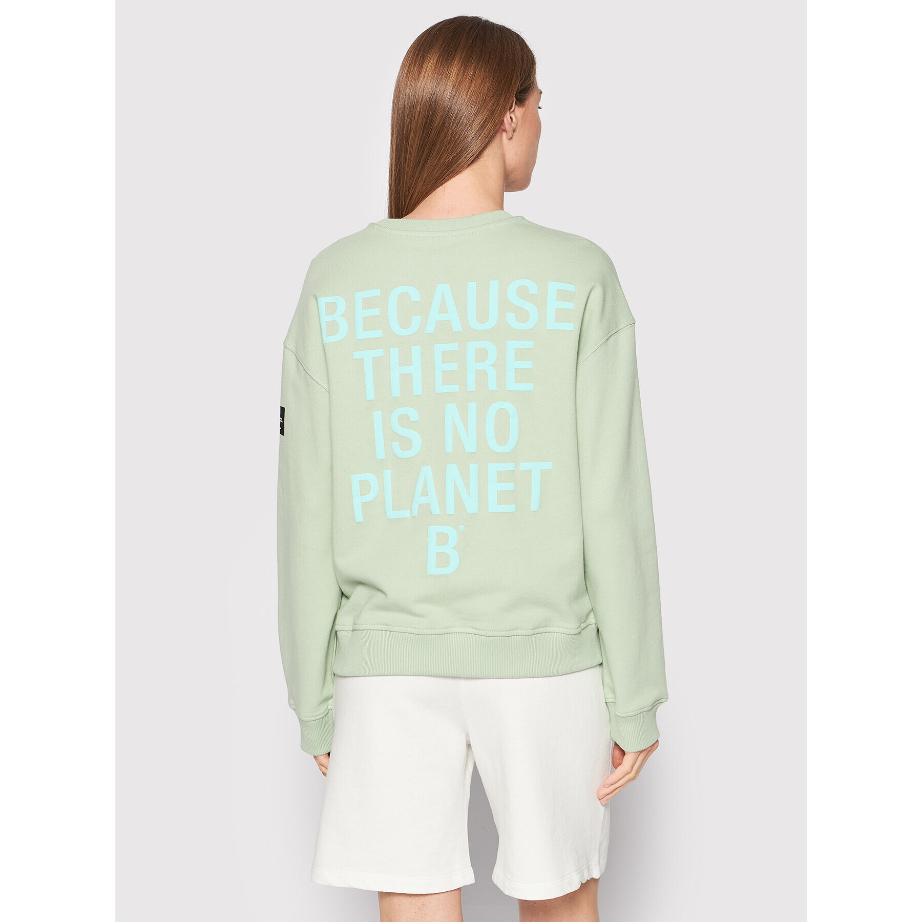 Ecoalf Суитшърт Back B Because GASTBACKB8142WS22 Зелен Regular Fit - Pepit.bg