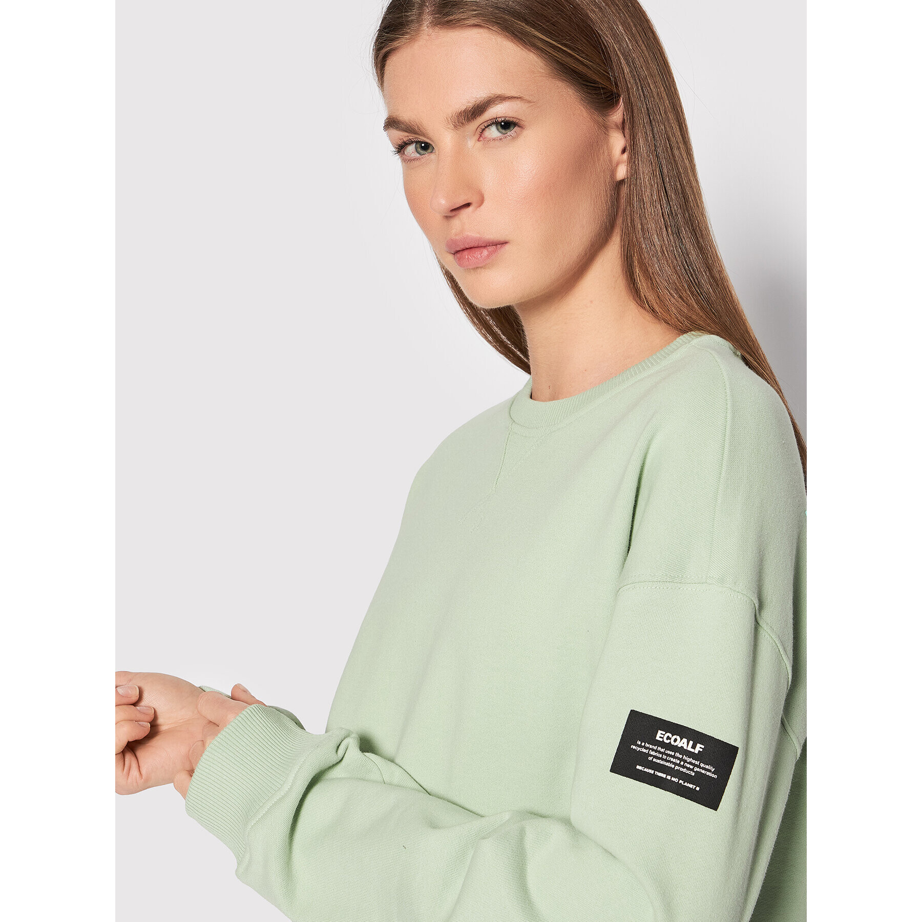 Ecoalf Суитшърт Back B Because GASTBACKB8142WS22 Зелен Regular Fit - Pepit.bg