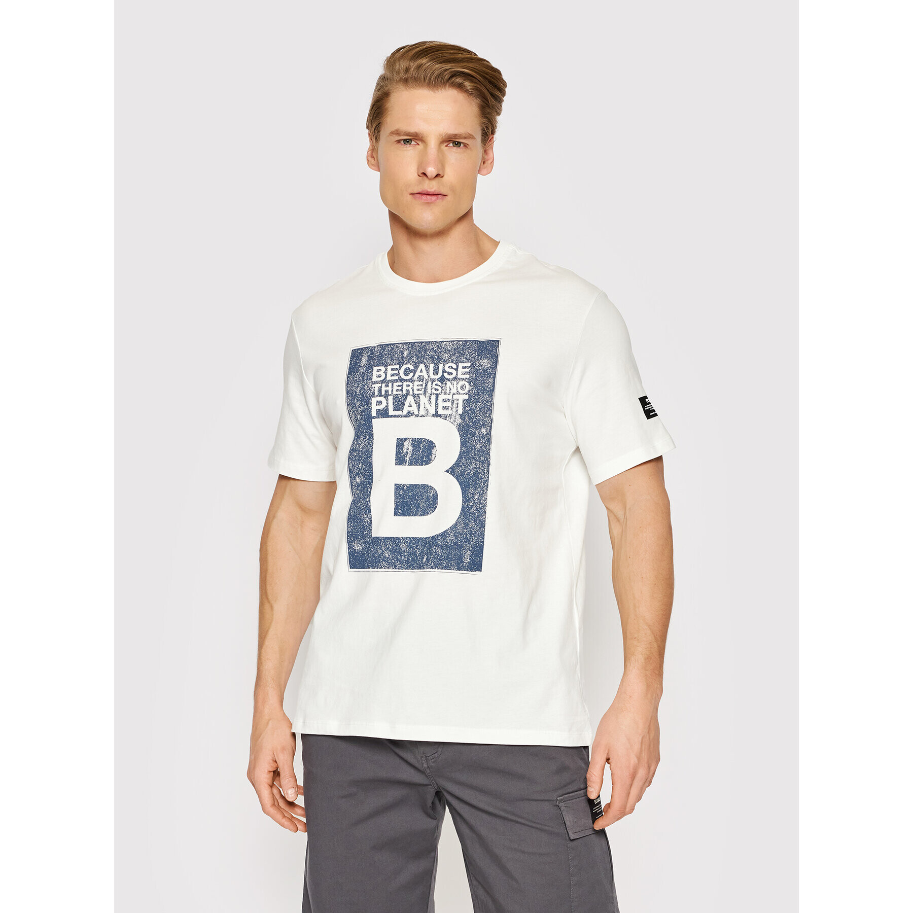 Ecoalf Тишърт Becar GATSBECAR8031MS22 Бял Regular Fit - Pepit.bg